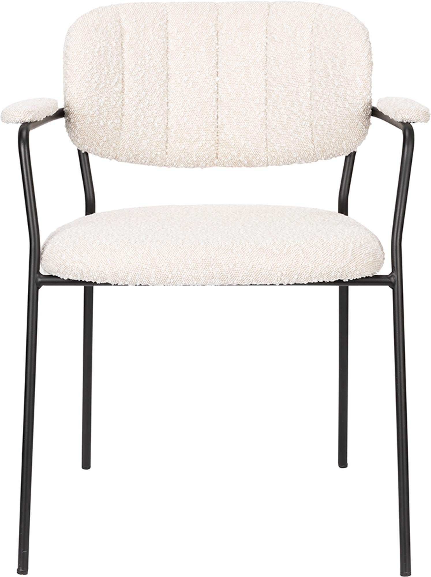 Komfortabler Jolien Stuhl mit Polsterung von White Label Living.