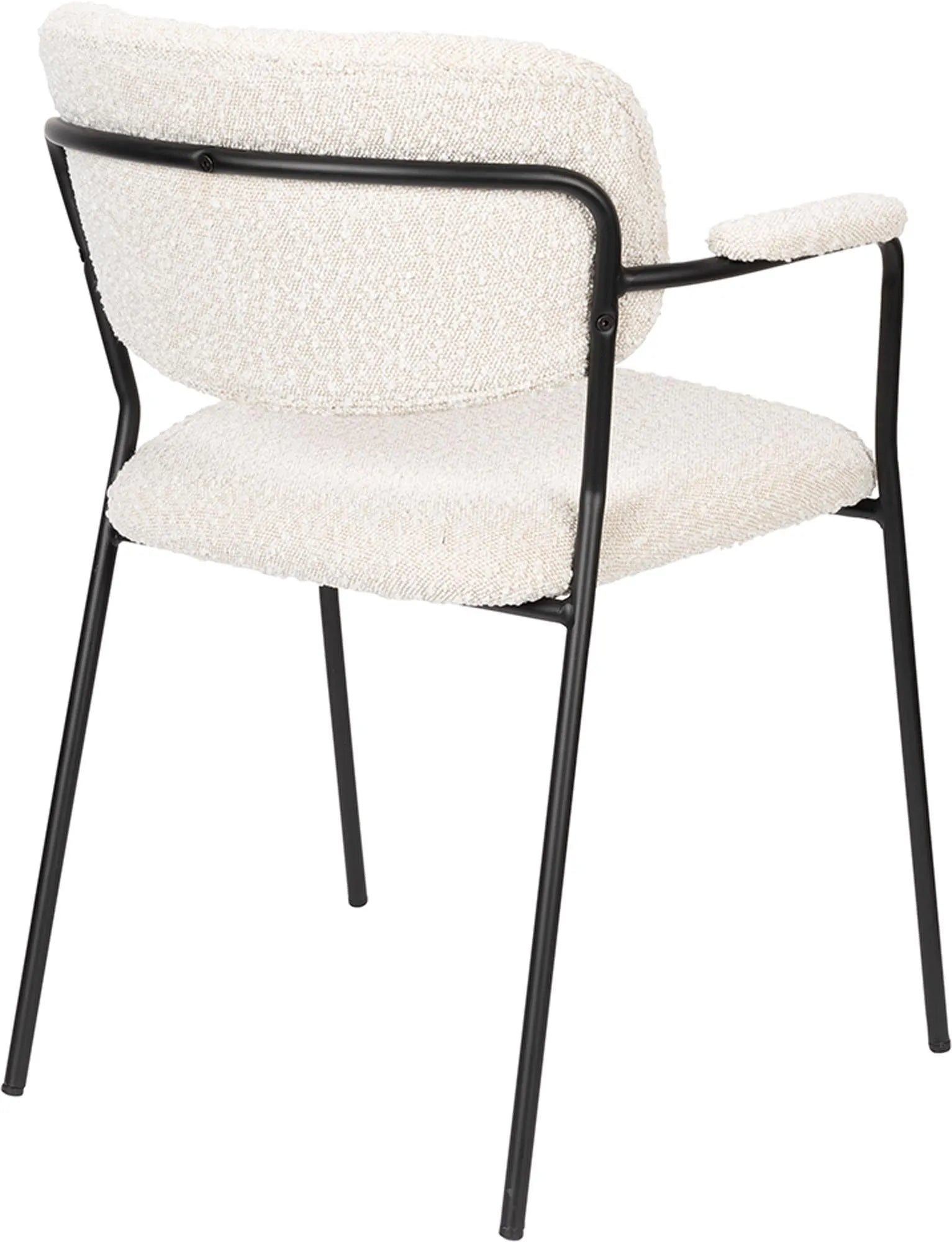 Komfortabler Jolien Stuhl mit Polsterung von White Label Living.