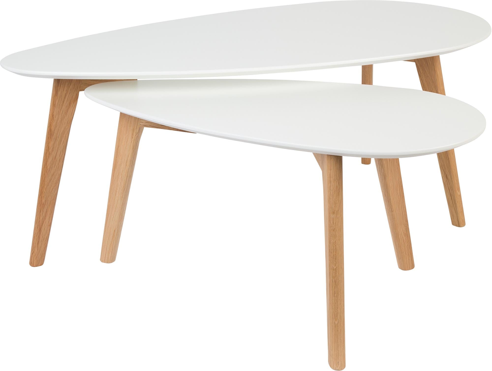 Elegantes Drop 2er Set: Stilvolle Beistelltische von White Label Living.