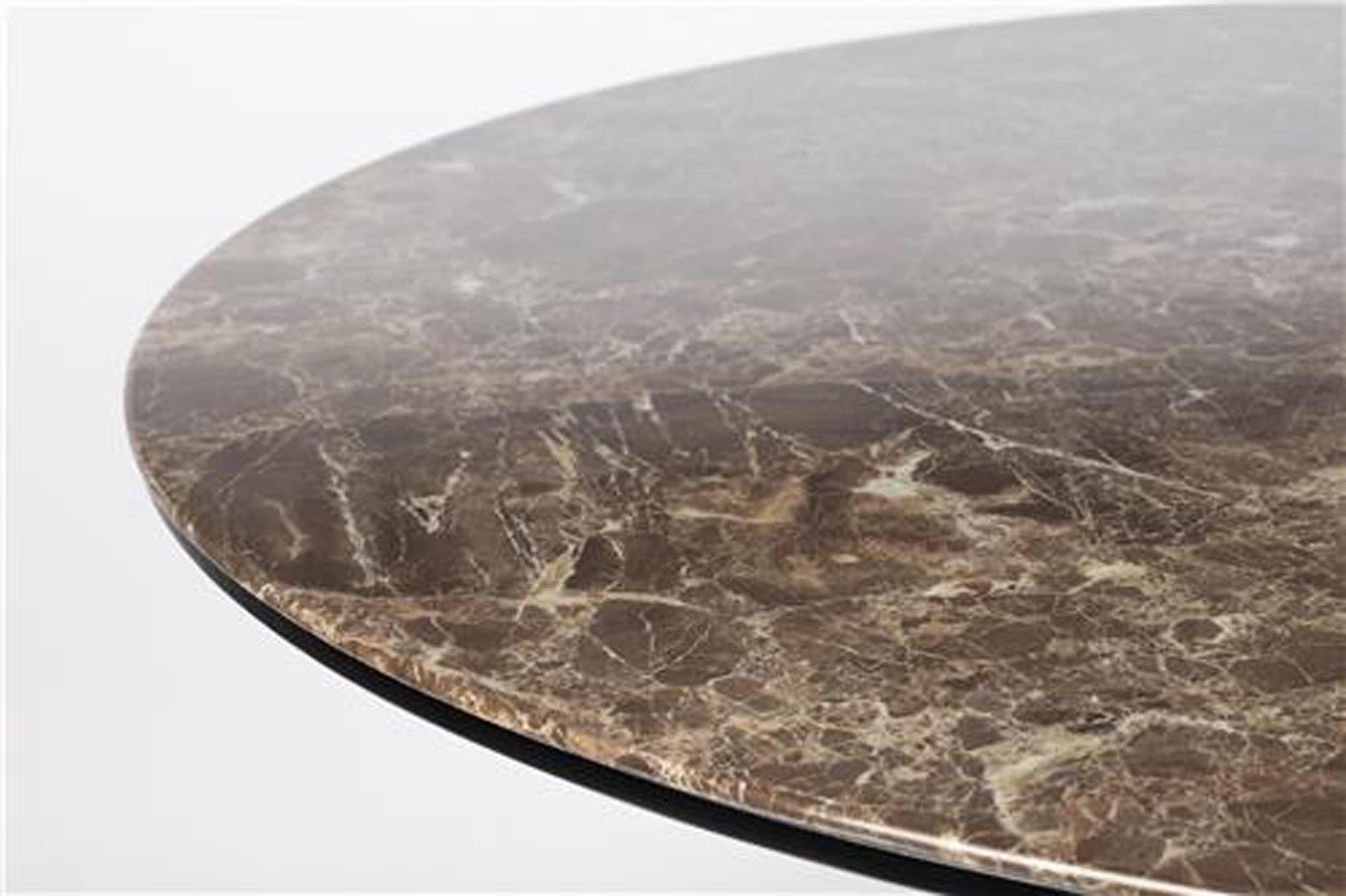 Stilvoller Esstisch MARU BROWN von White Label Living: Robuste Materialien und modernes Design für gesellige Abende und elegante Anlässe.