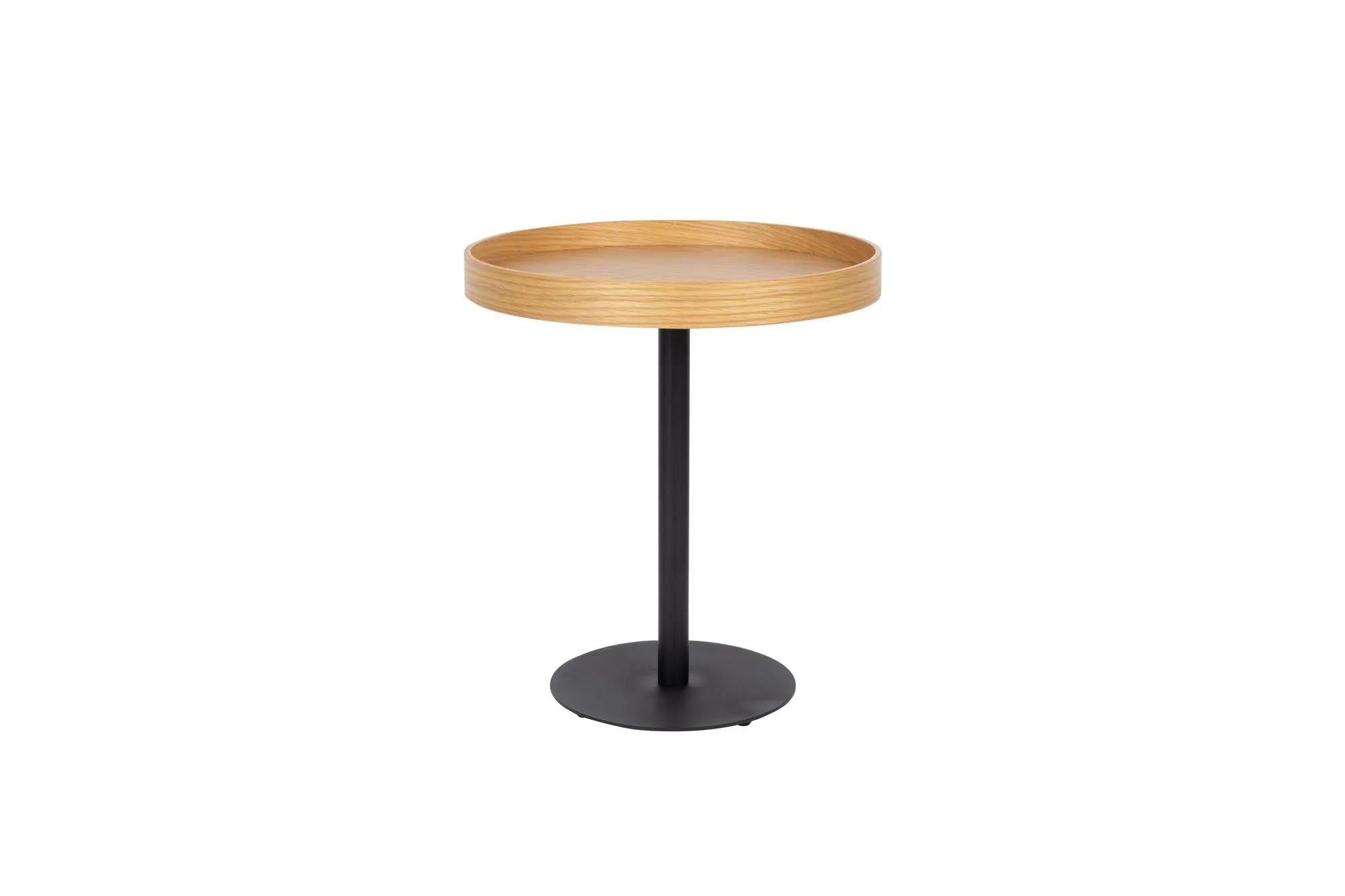 Der Beistelltisch Yuri S vereint robustes Holz mit industriellen Eisenbeinen für einen modernen, vielseitigen Look.