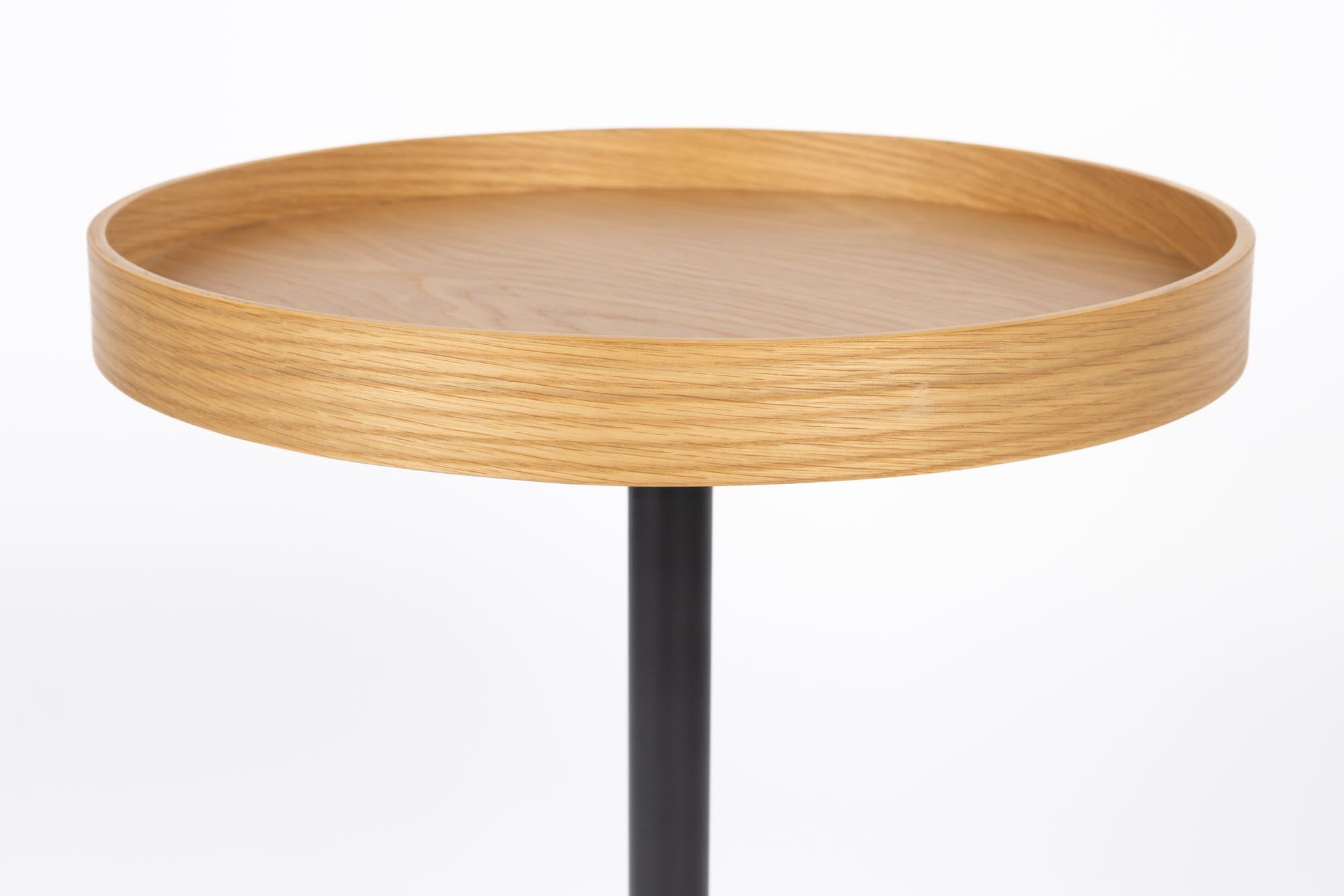 Kompakter Beistelltisch Yuri S von White Label Living, modern und stilvoll, perfekt für vielseitige Wohnraumgestaltung.