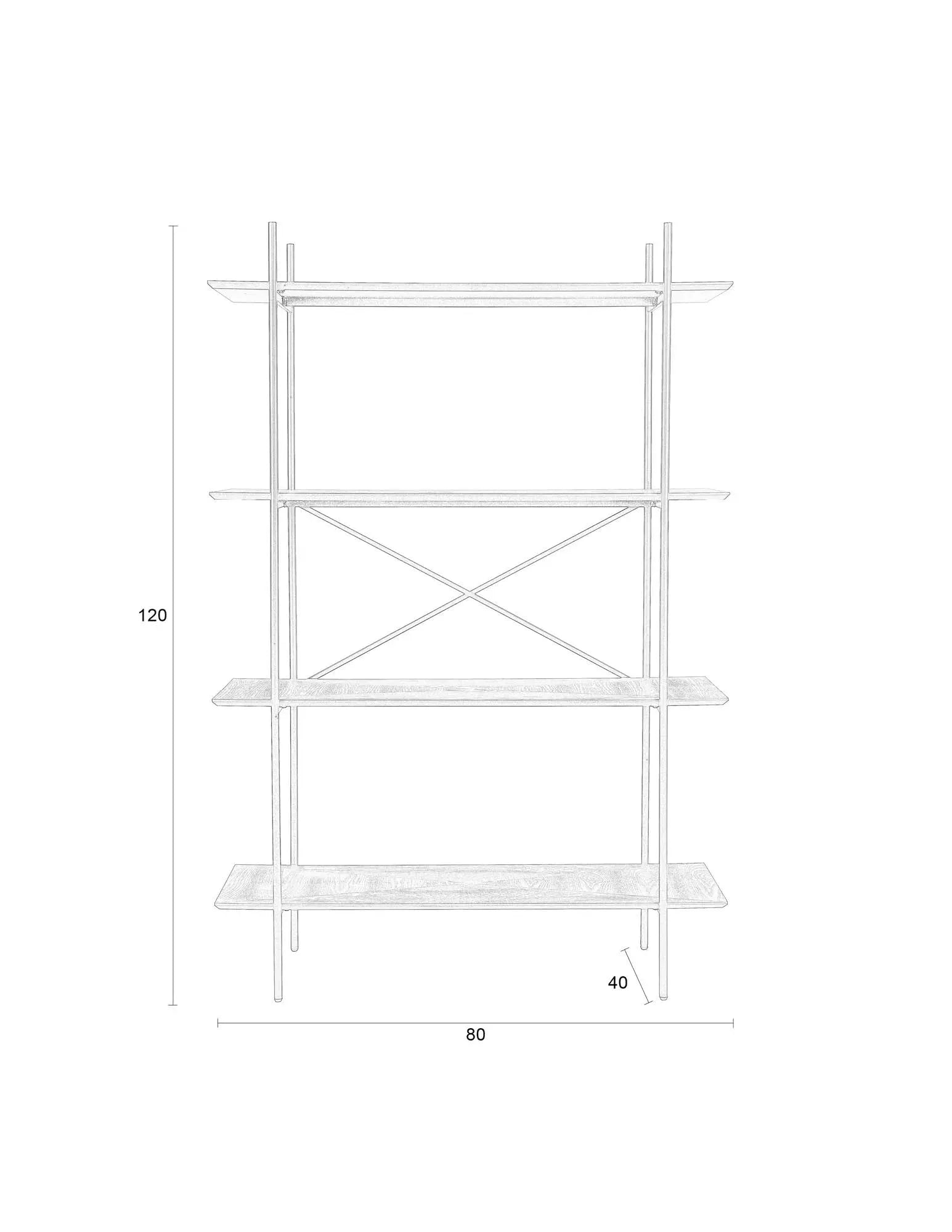 Regal Cabinet Marcio: Funktionalität trifft auf modernes Design.