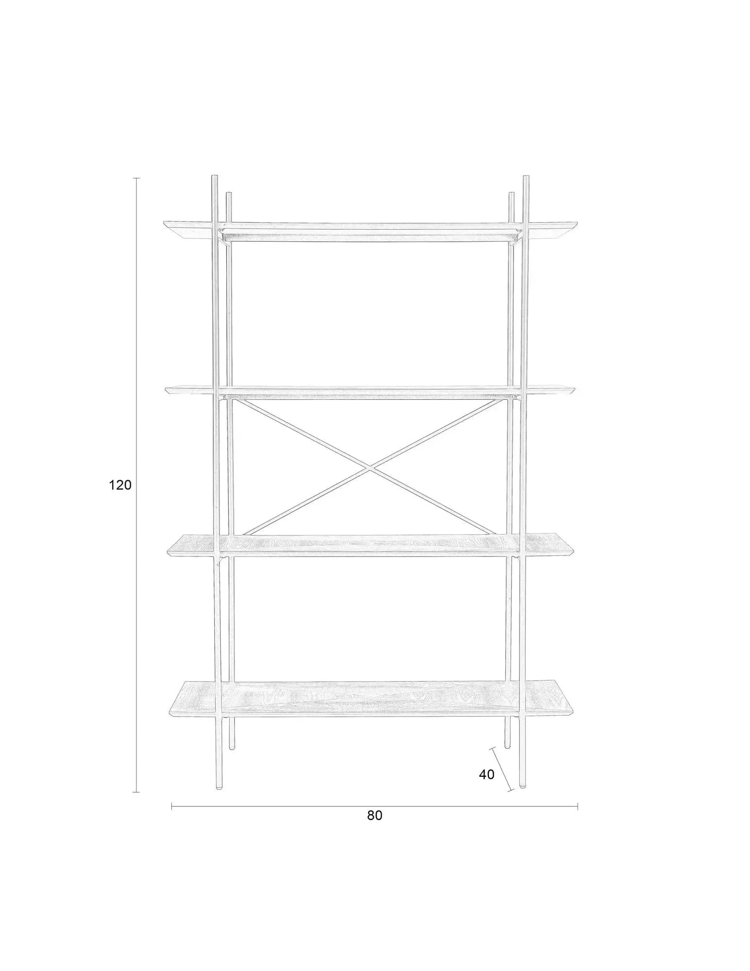 Regal Cabinet Marcio: Funktionalität trifft auf modernes Design.