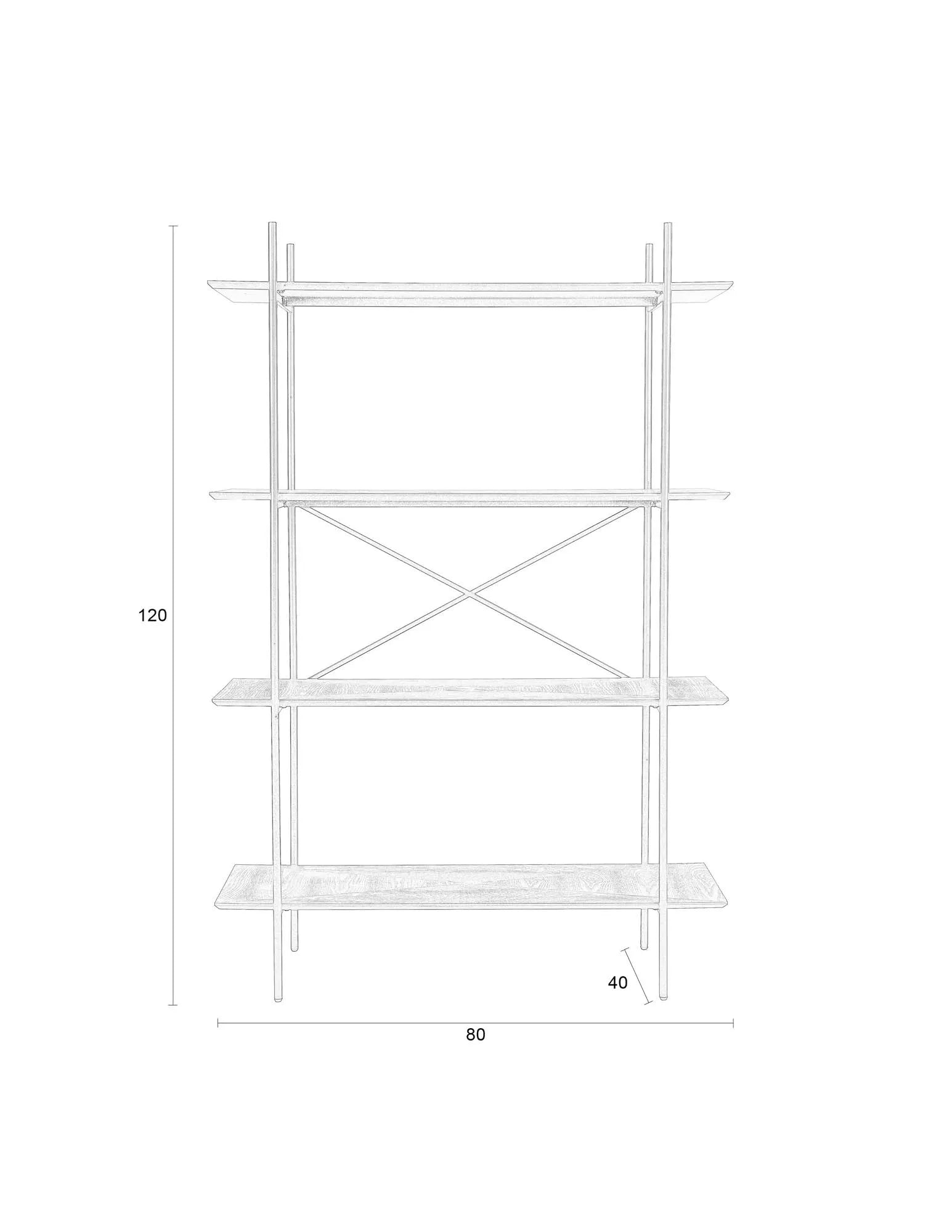 Regal Cabinet Marcio: Modernes Design trifft auf praktische Vielseitigkeit.