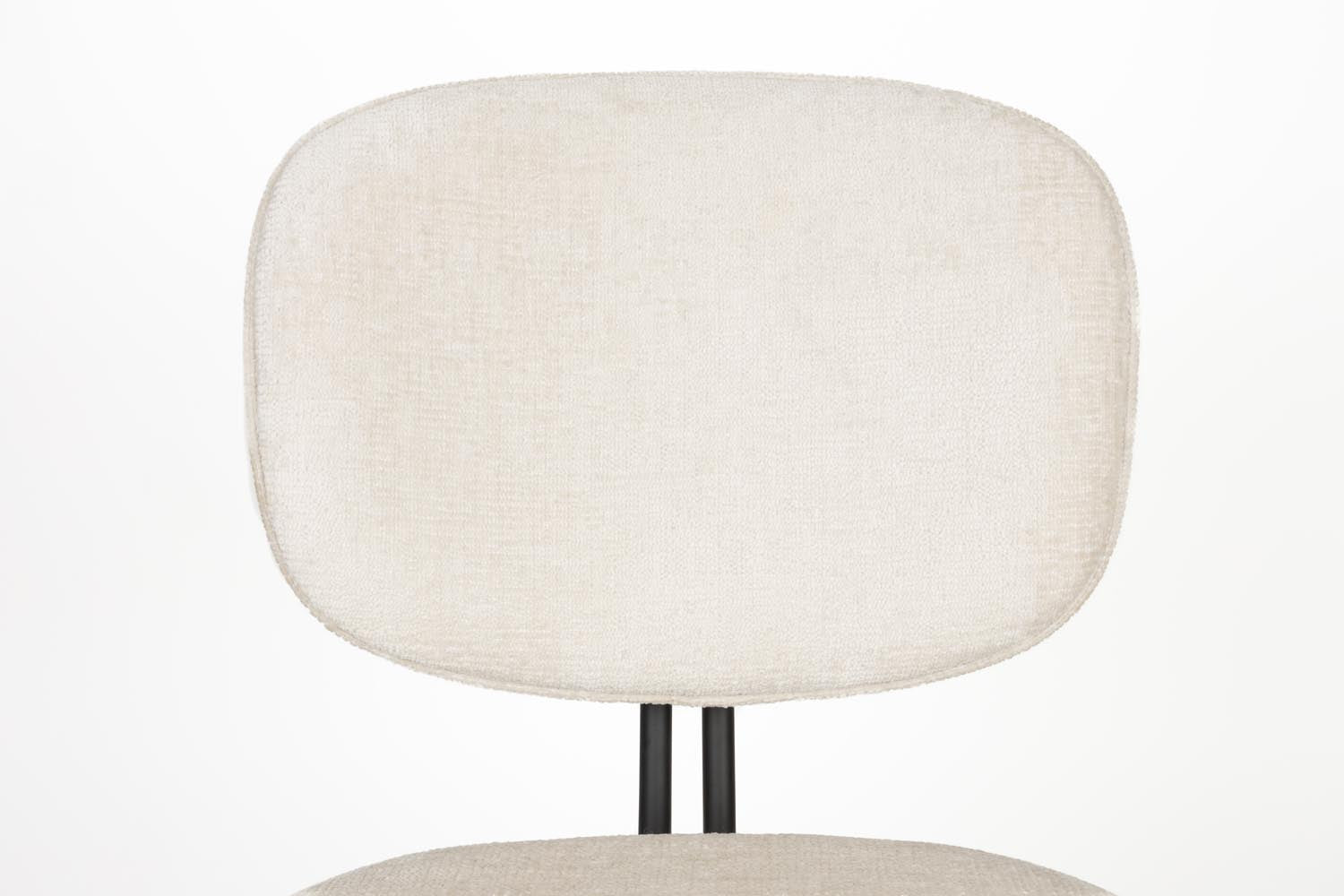 Stilvoller Bouton Stuhl in Off-White von White Label Living.