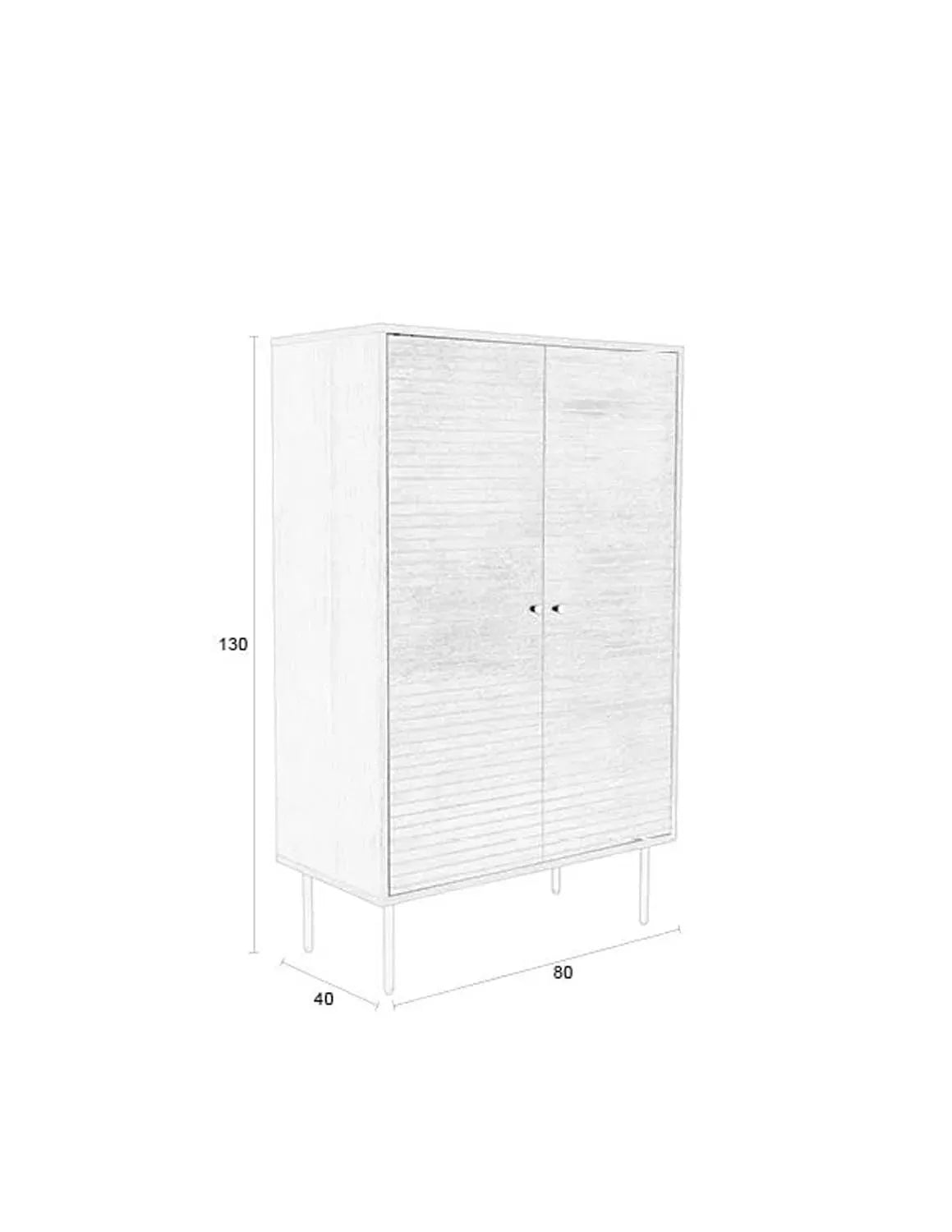 Moderne Schrankstreifen von White Label Living für stilvolles Wohnen.