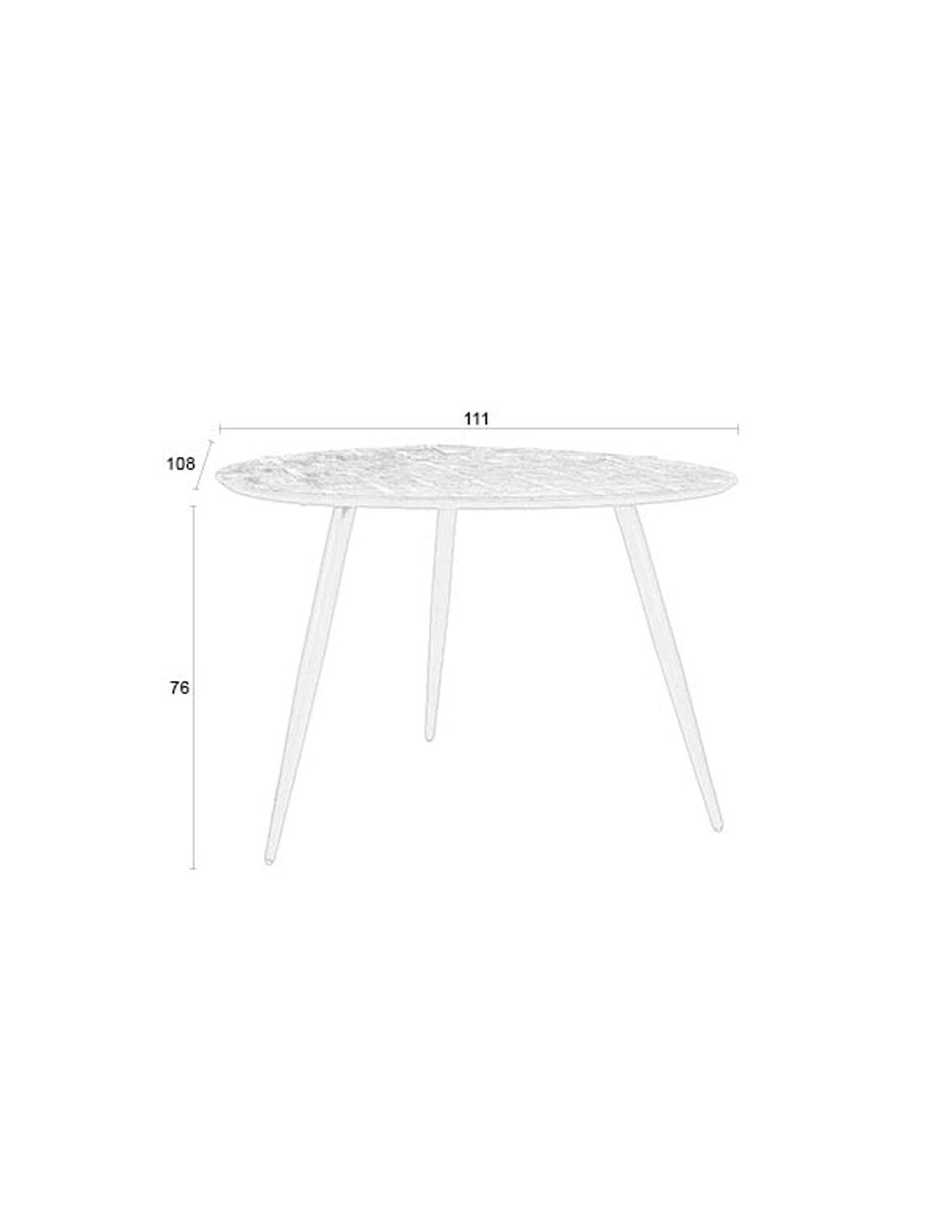 Eleganter runder Esstisch Webster aus edlem Teak von White Label.