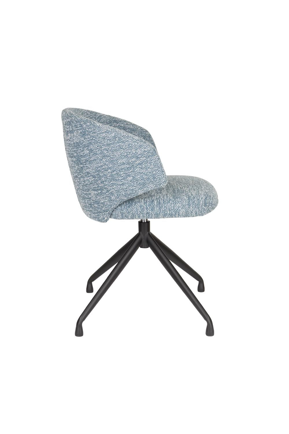 Eleganter Balado Stuhl in Blau von White Label Living für Ihr Büro.