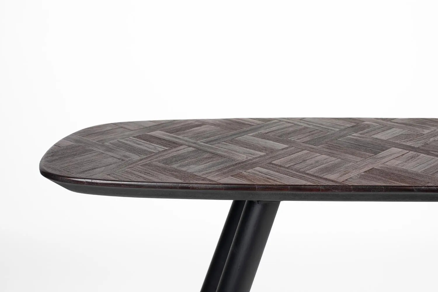 Moderner Konsolentisch aus recyceltem Teakholz von White Label Living.