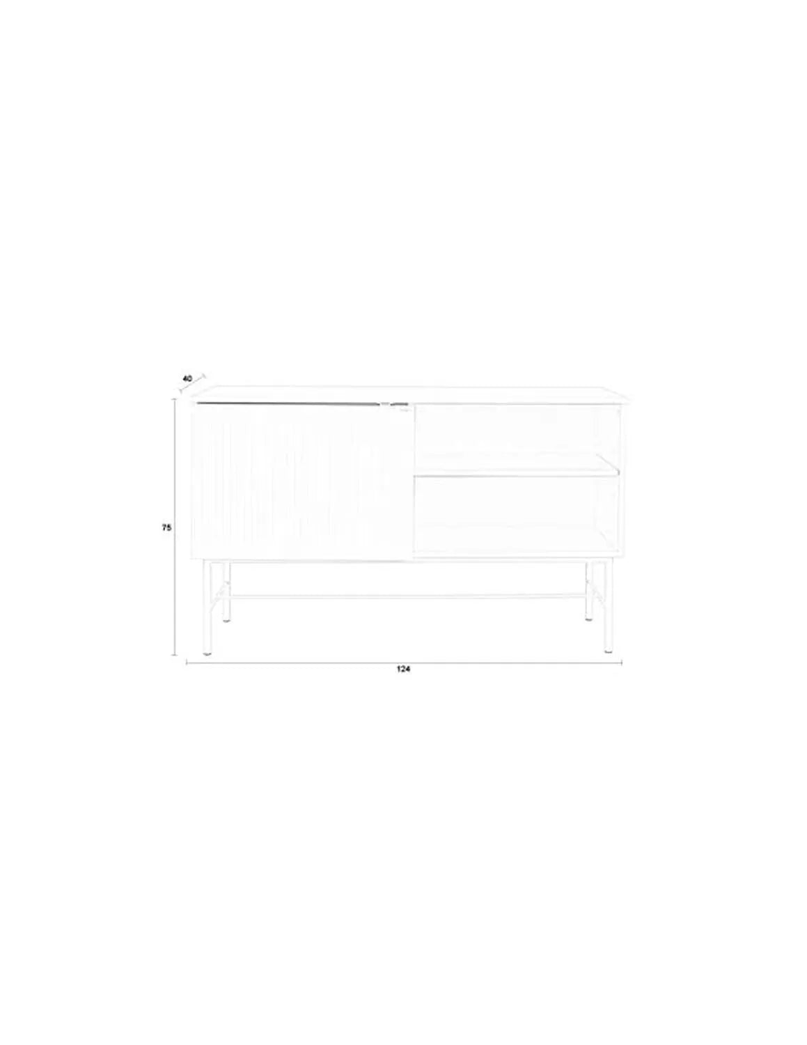 Elegantes Cayo High Sideboard: Perfekte Ergänzung für modernes Wohnen.