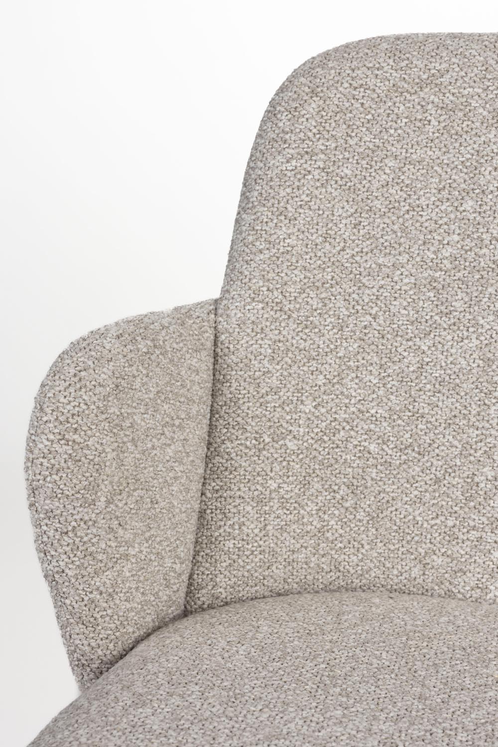 Eleganter Sessel Jerrico in Hellbeige von White Label Living.