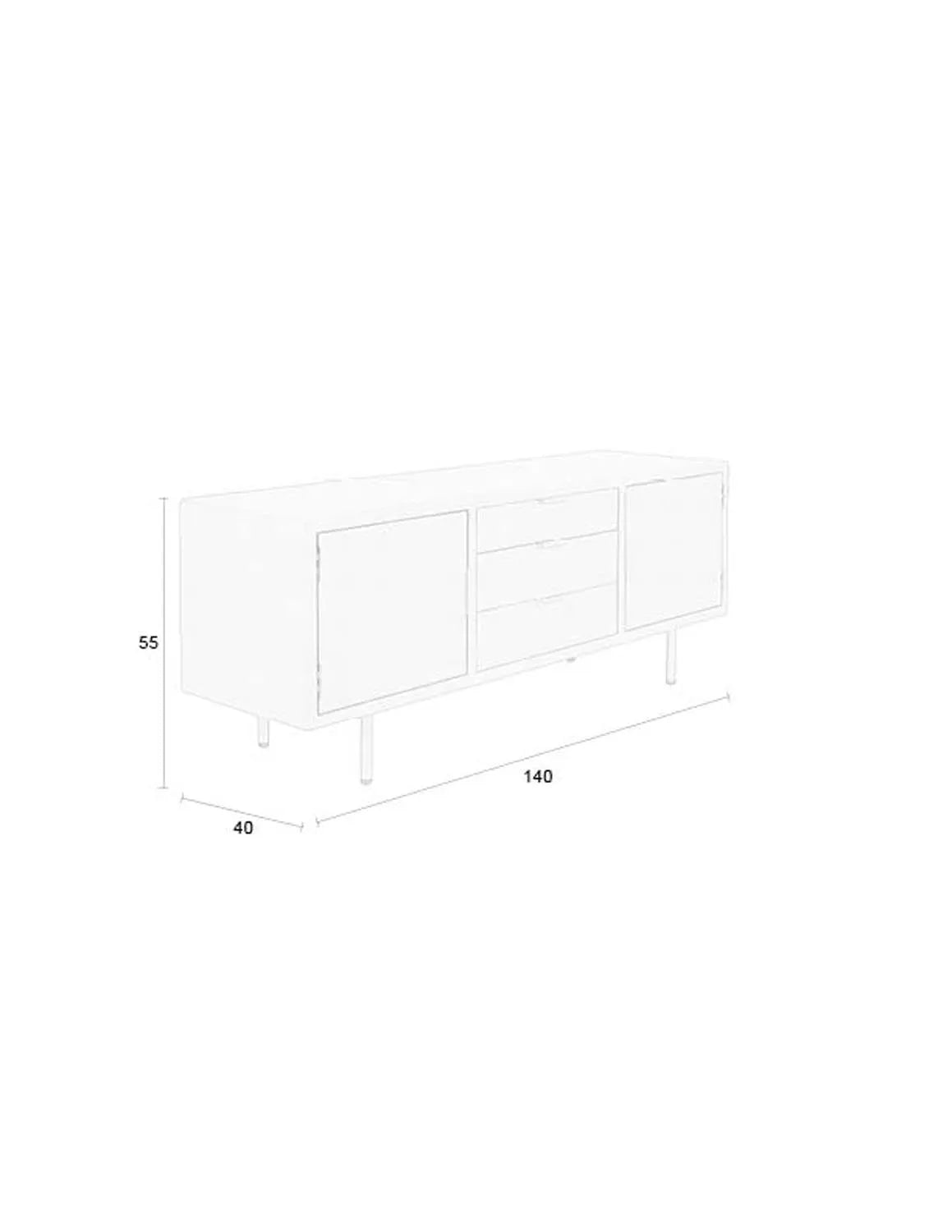 Modernes Sideboard Kos von White Label Living für stilvolle Räume.