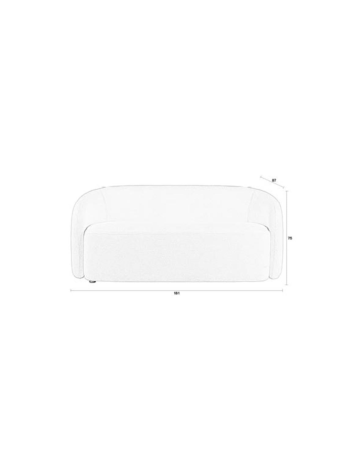 Komfortables Sofa Len von White Label Living für zeitlose Eleganz.