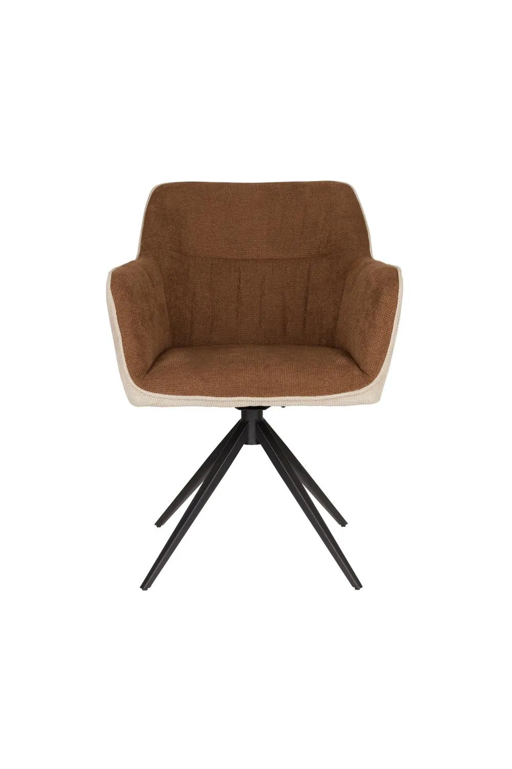 Moderner Sessel Daley in Beige/Braun von White Label Living.