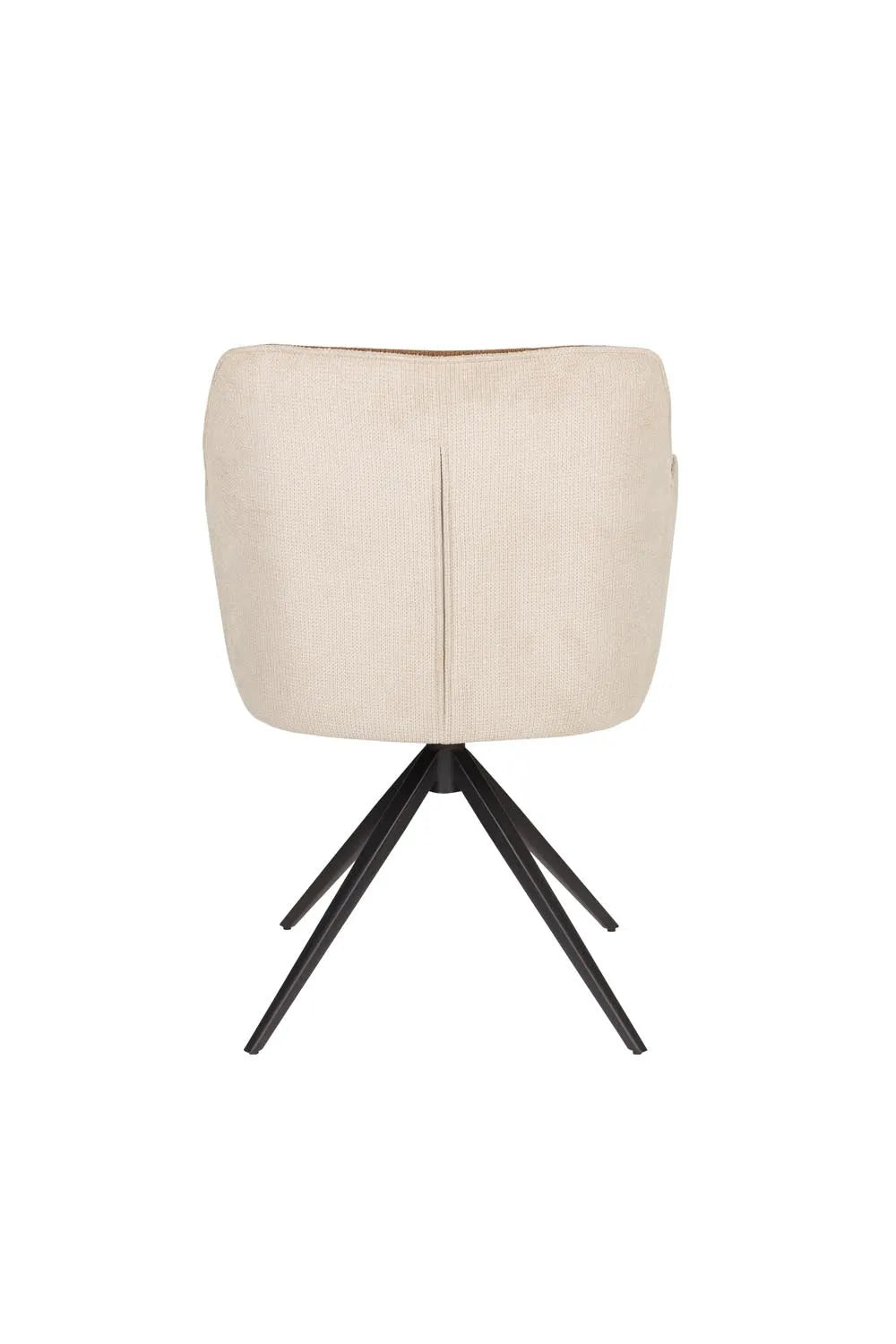 Komfortabler Daley Sessel in Beige/Braun von White Label Living.
