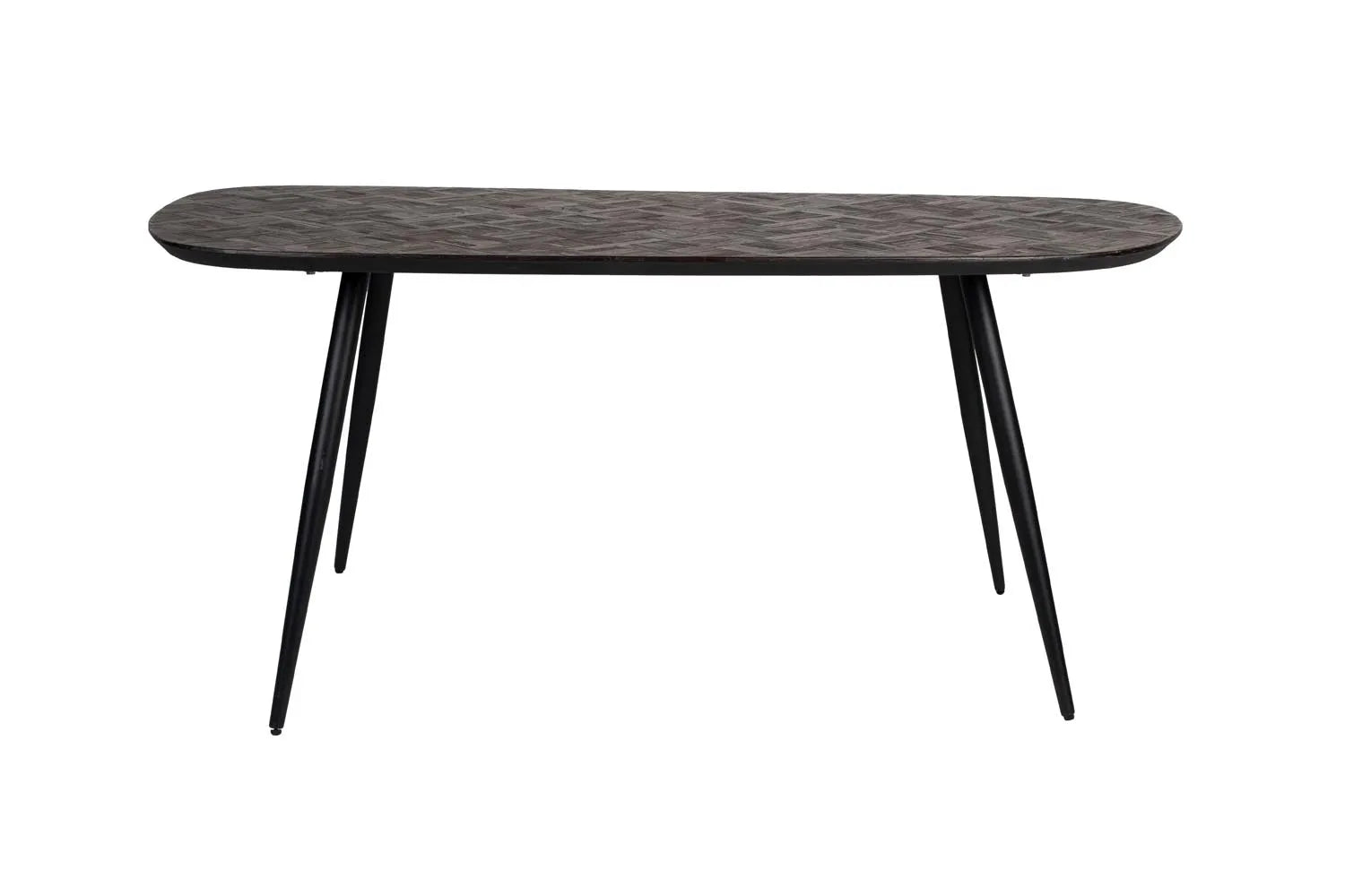 Der Webster Esstisch: Recyceltes Teakholz, industrieller Stil, robust, elegant, einzigartig, ideal für gesellige Runden.