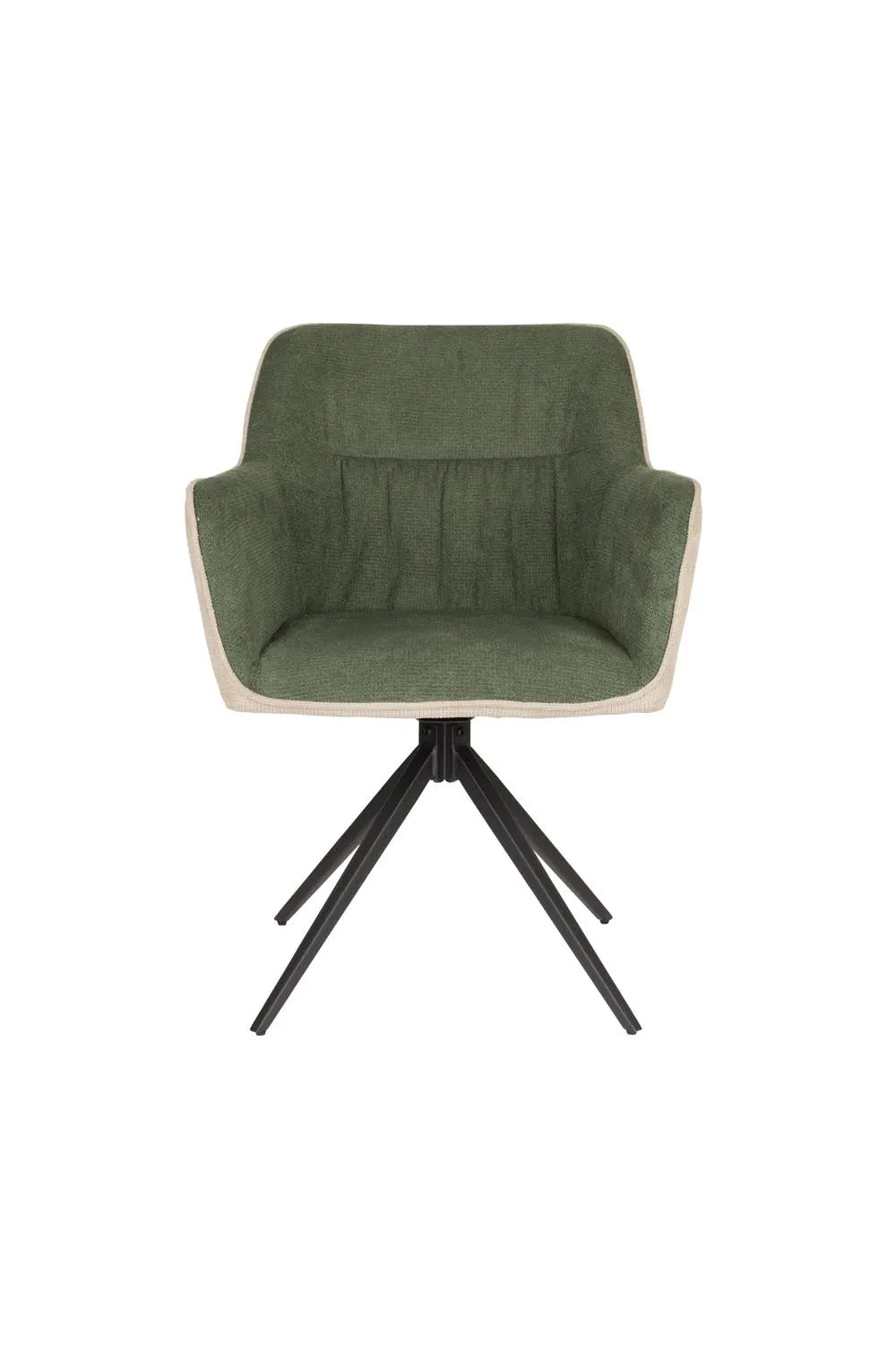 Stilvoller Daley Sessel in Beige/Grün von White Label Living.