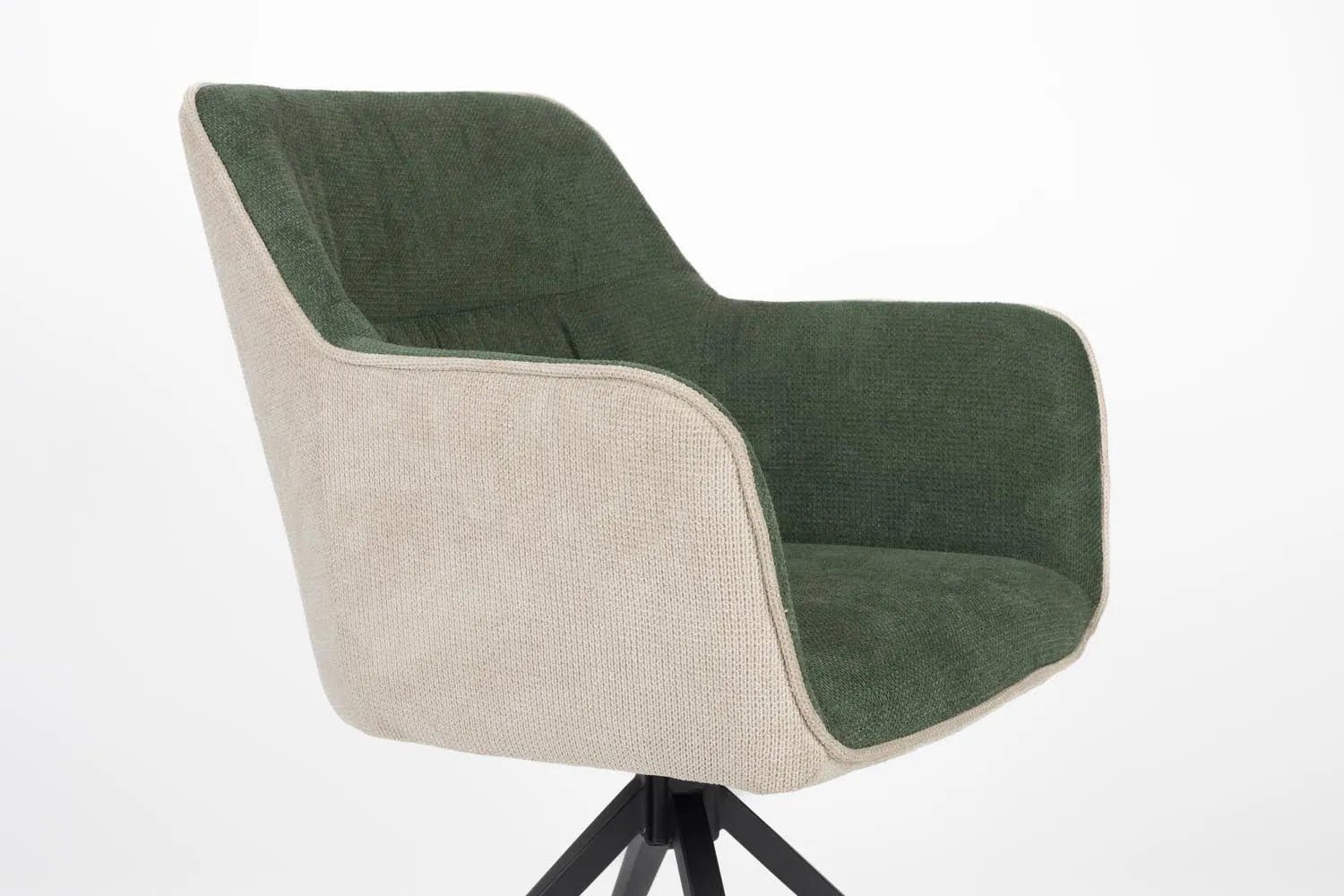 Stilvoller Daley Sessel Beige/Grün von White Label Living kaufen.