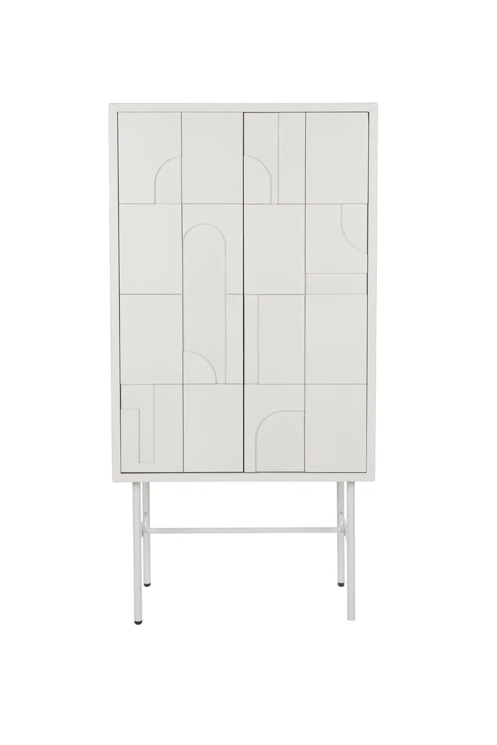 Eleganter Schrank Funk High von White Label Living für moderne Räume.