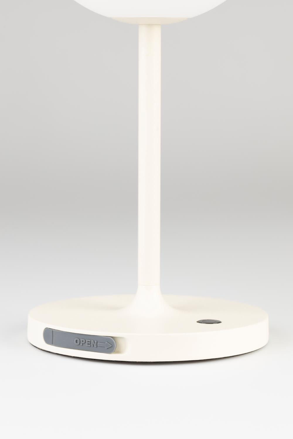 Moderne Tischlampe Hub Beige: Funktionalität trifft auf Stil.