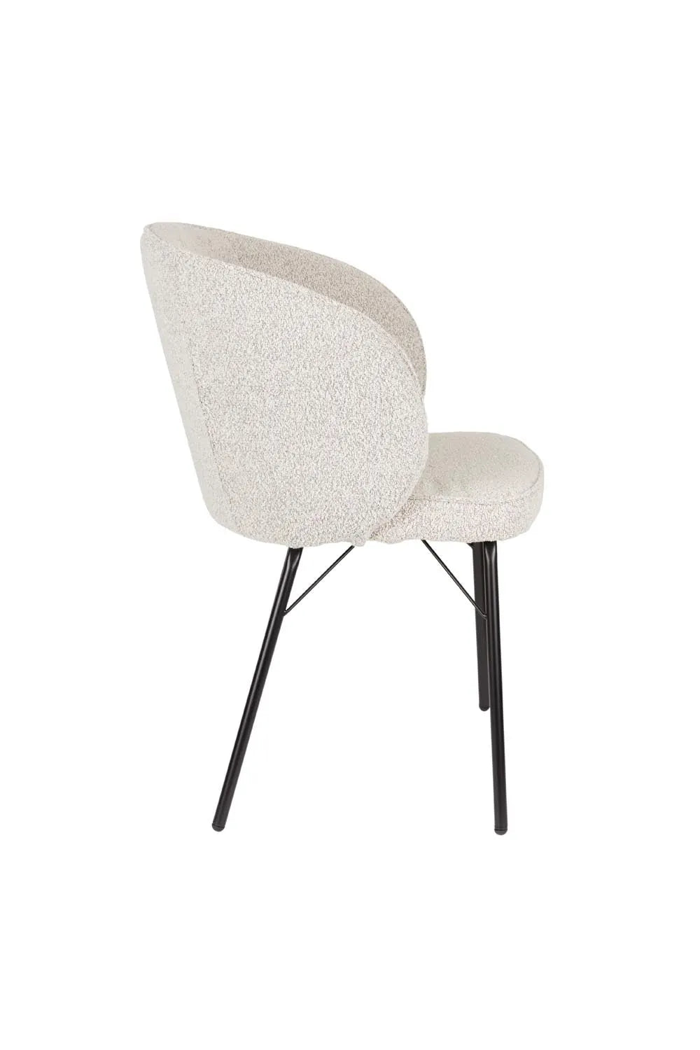 Komfortabler Stuhl Joa Beige von White Label Living für modernes Wohnen.