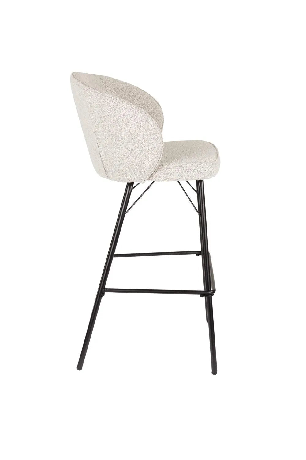 Eleganter Barhocker Joa Beige von White Label Living für Ihr Zuhause.