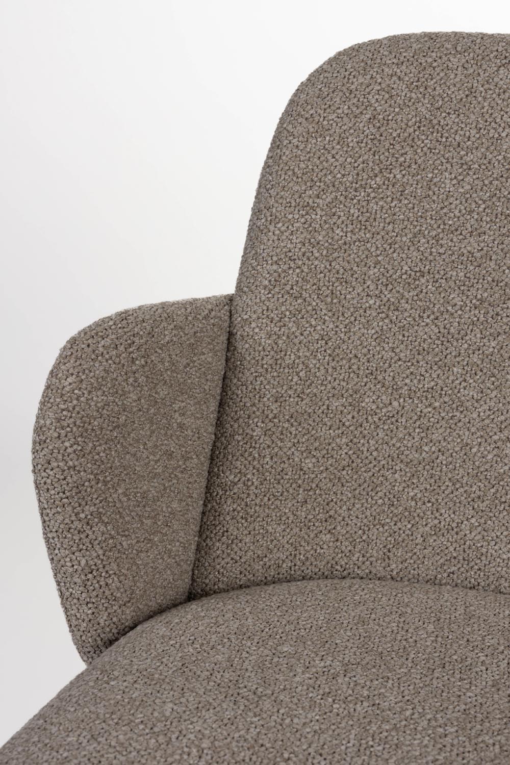 Moderner Sessel Jerrico in Braun-Beige von White Label Living.