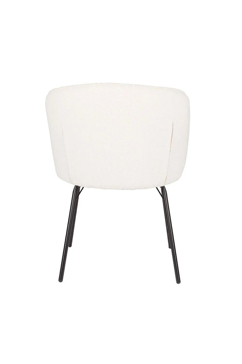 Minimalistischer Stuhl Joa Weiß von White Label Living für Ihr Zuhause.
