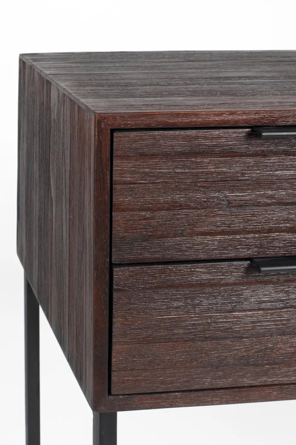 Eleganter Webster Schrank S aus edlem Teakholz von White Label Living.