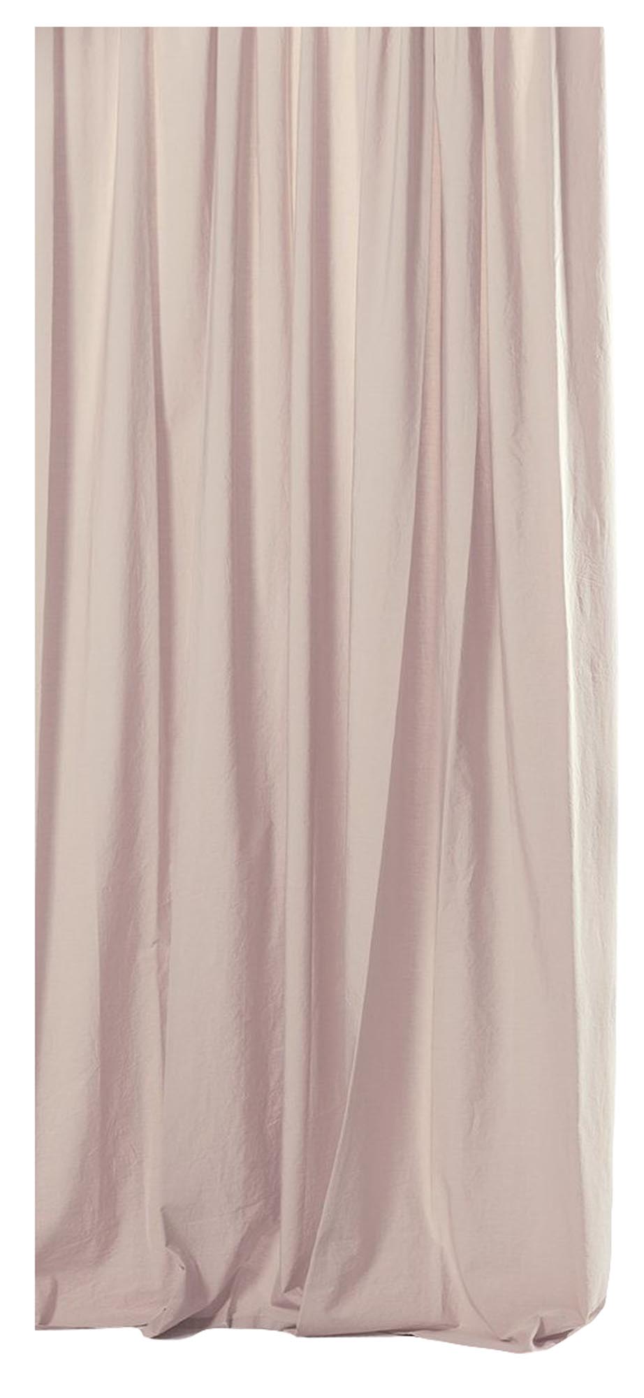 Eleganter rosa Vorhang aus ägyptischer Baumwolle von ZigZagZurich, handgefertigt in Italien. Hochwertige Stoffe mit einzigartiger Farbintensität.