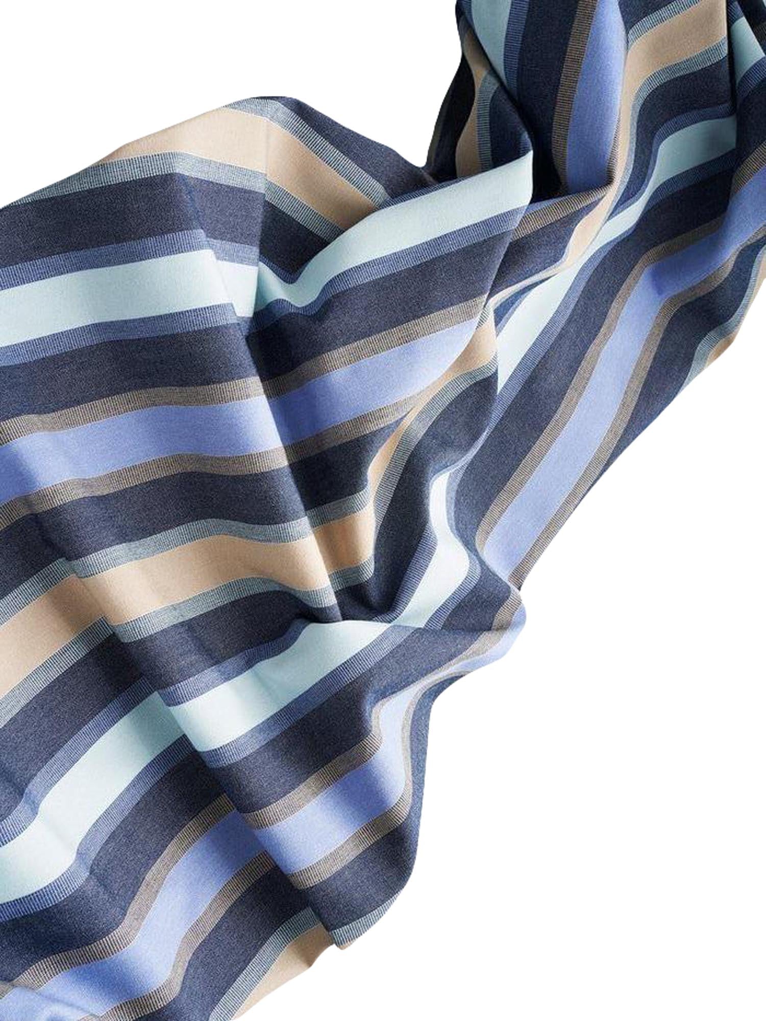 Stilvoller Marineblauer Outdoor-Vorhang von ZigZagZurich – ideal für gemütliche Terrassen und Balkone.