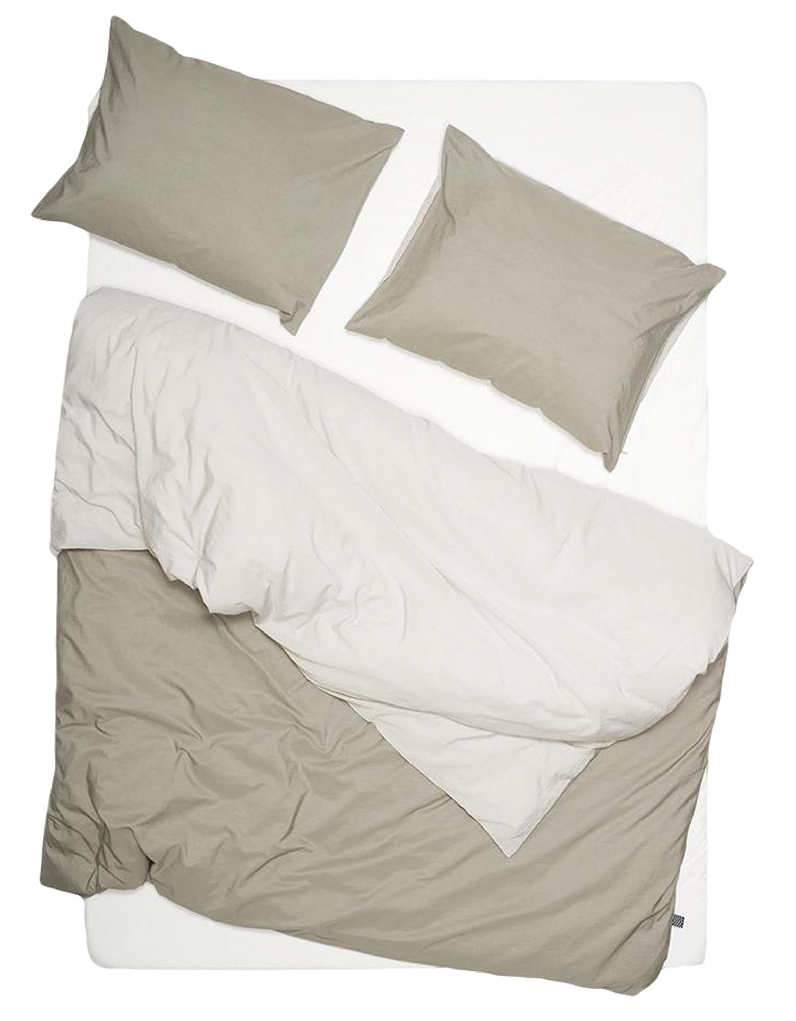 Elegante Two Tone Bettwäsche aus reiner Baumwolle von ZigZagZurich.