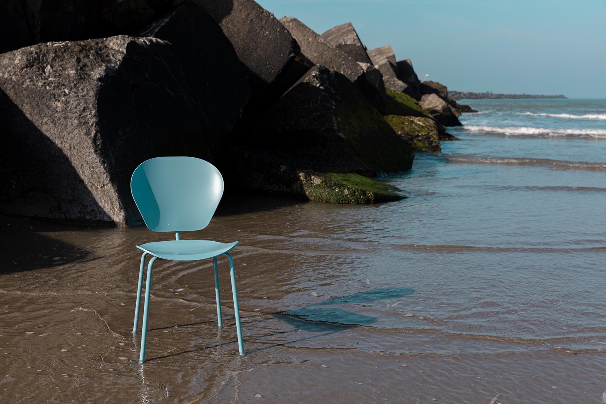 Eleganter Zuiver Stuhl The Ocean: Umweltfreundlich und zeitgemäß.