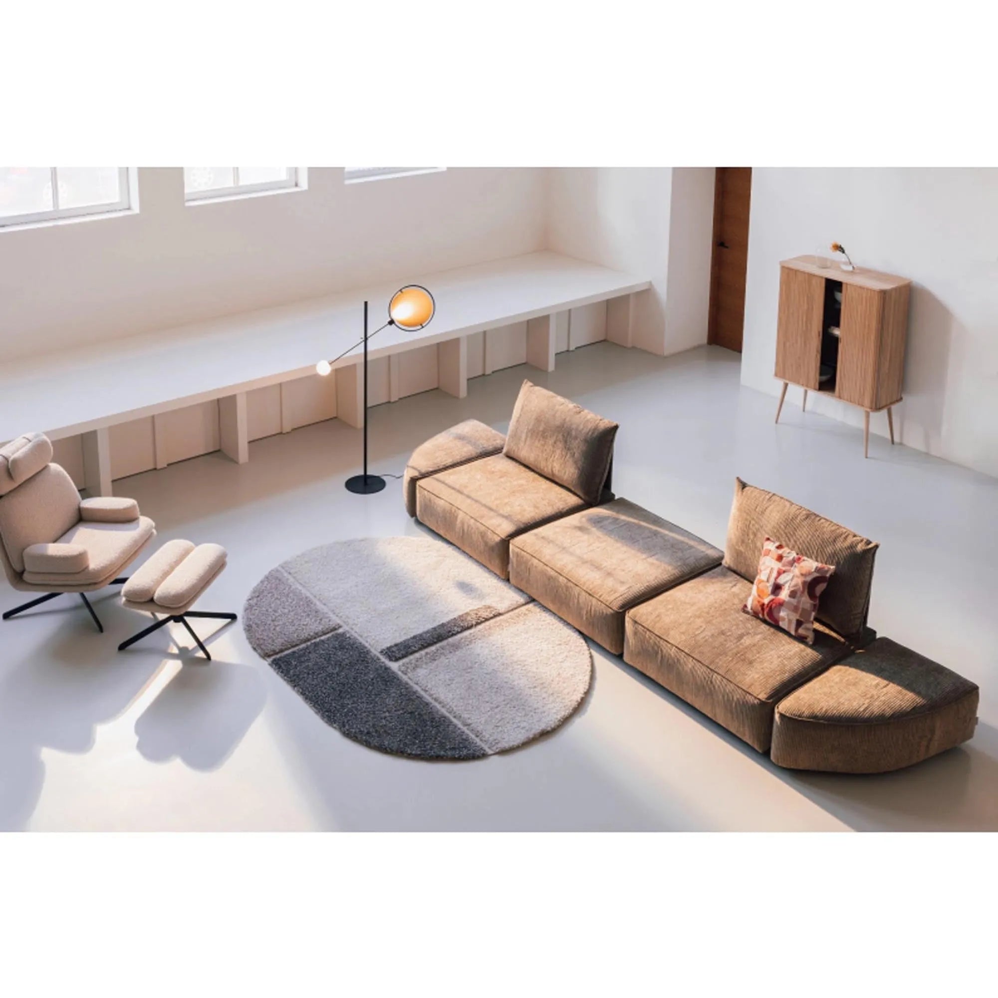 Zuiver Hunter Pie Pouf rechts: Modernes Design trifft Gemütlichkeit.