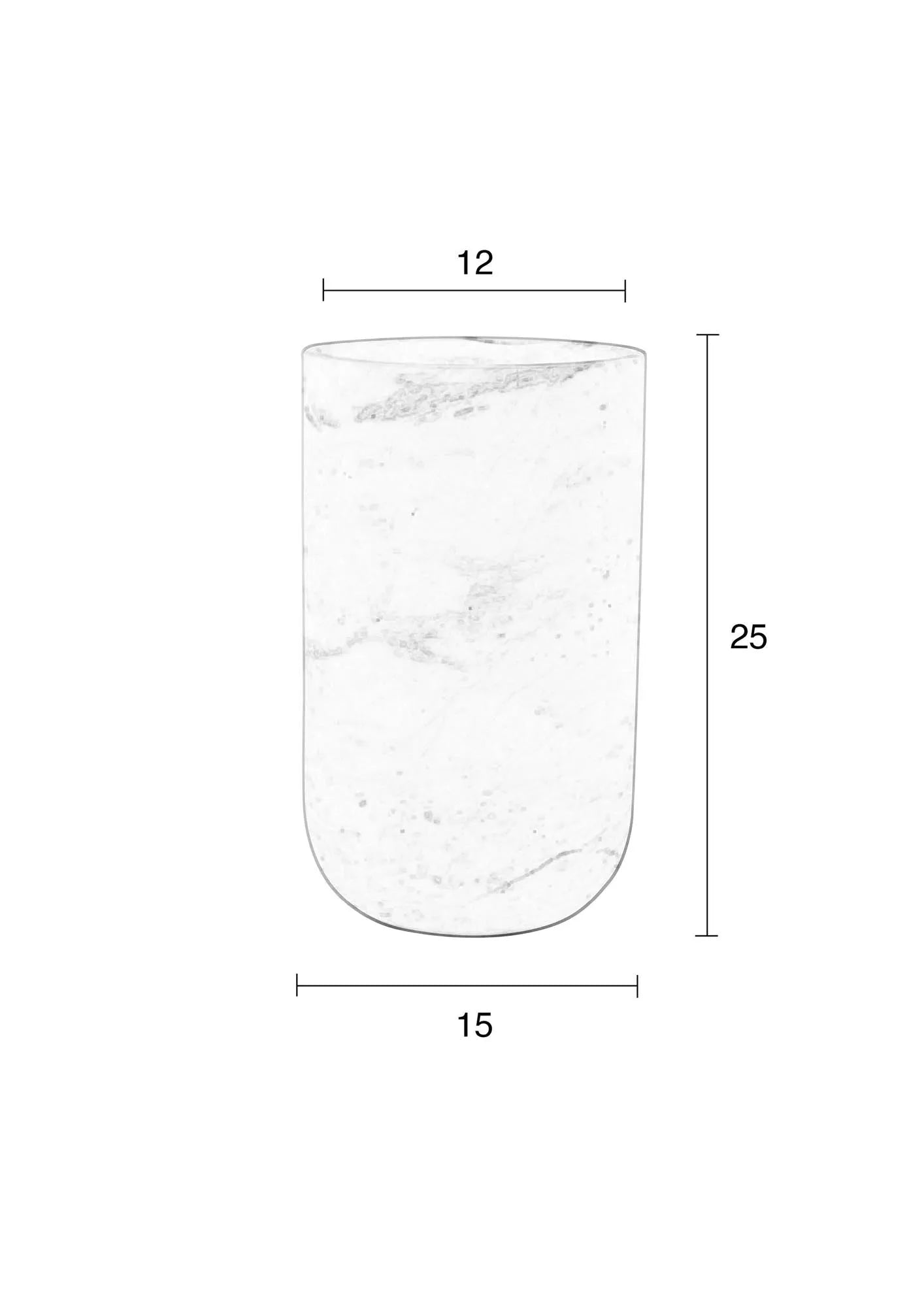 Vase Fajen in Weiss präsentiert im Onlineshop von KAQTU Design AG. Vase ist von Zuiver