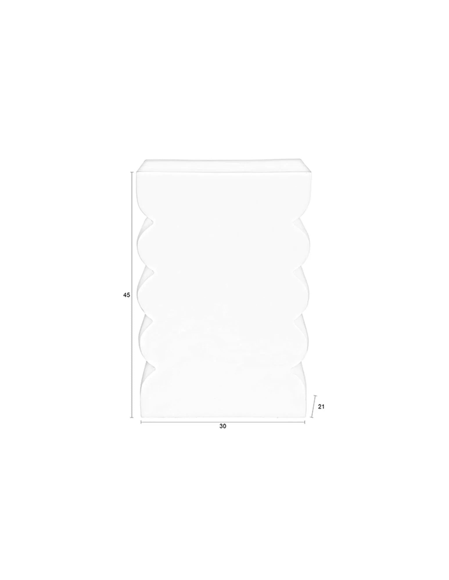 Moderner Zuiver Hocker Curves aus robustem Aluminium gefertigt.