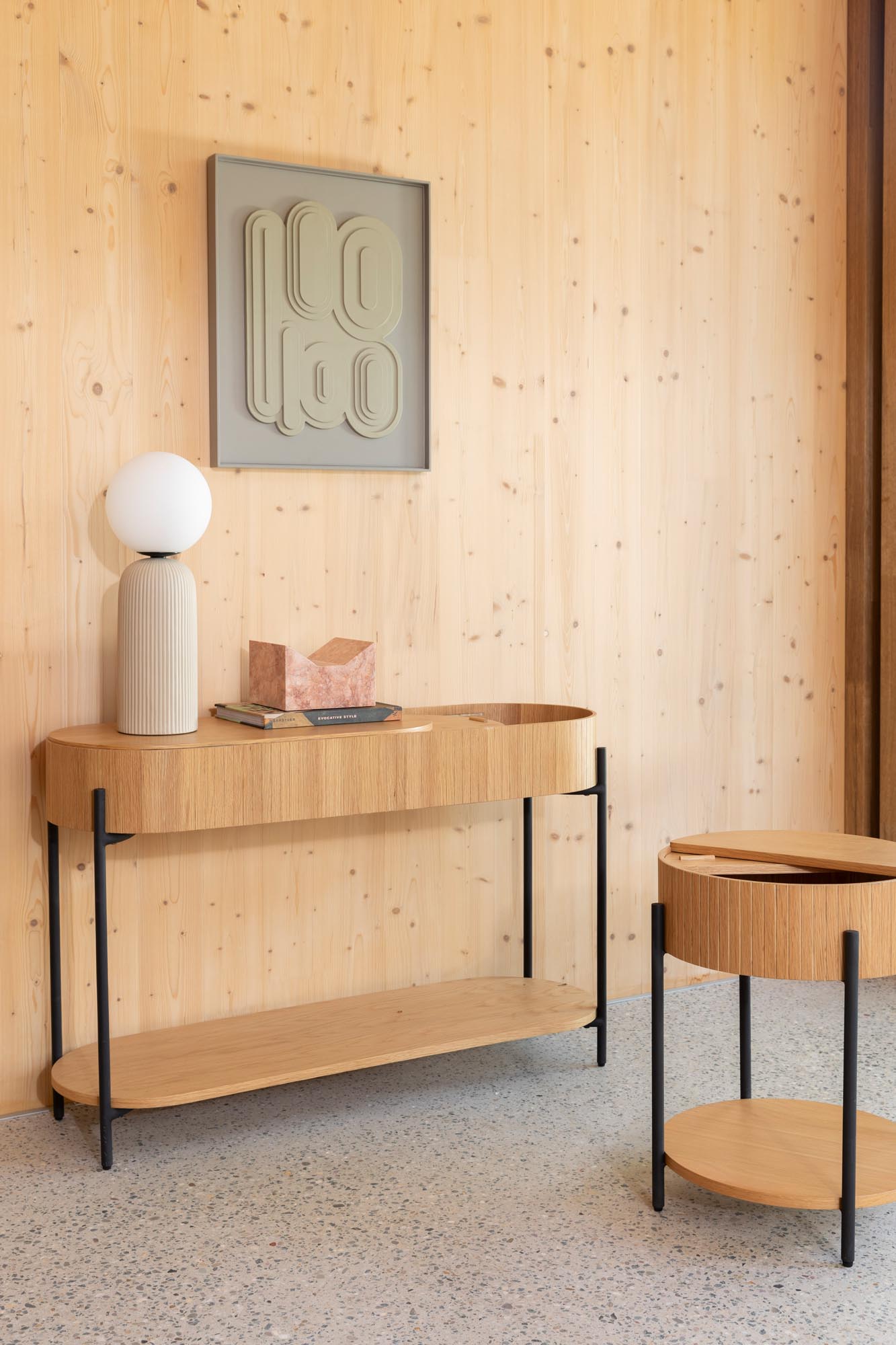 Console table slides