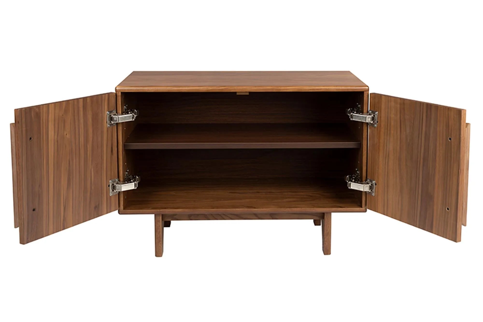 Modernes Zuiver Groove Sideboard mit 2 Türen in edler Walnussoptik.