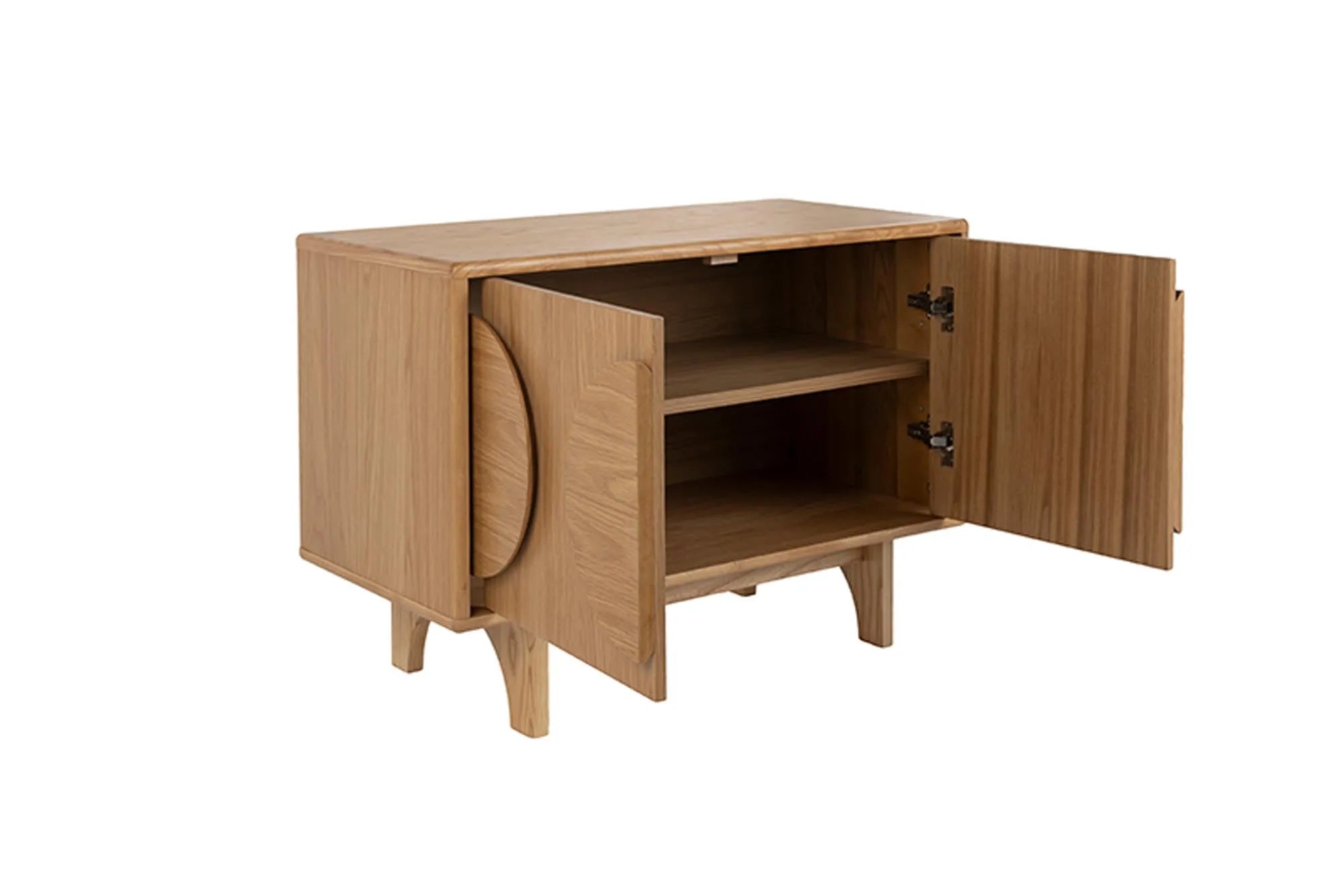 Zuiver Groove Sideboard: 2 Türen, Walnuss-Look, modernes Design.