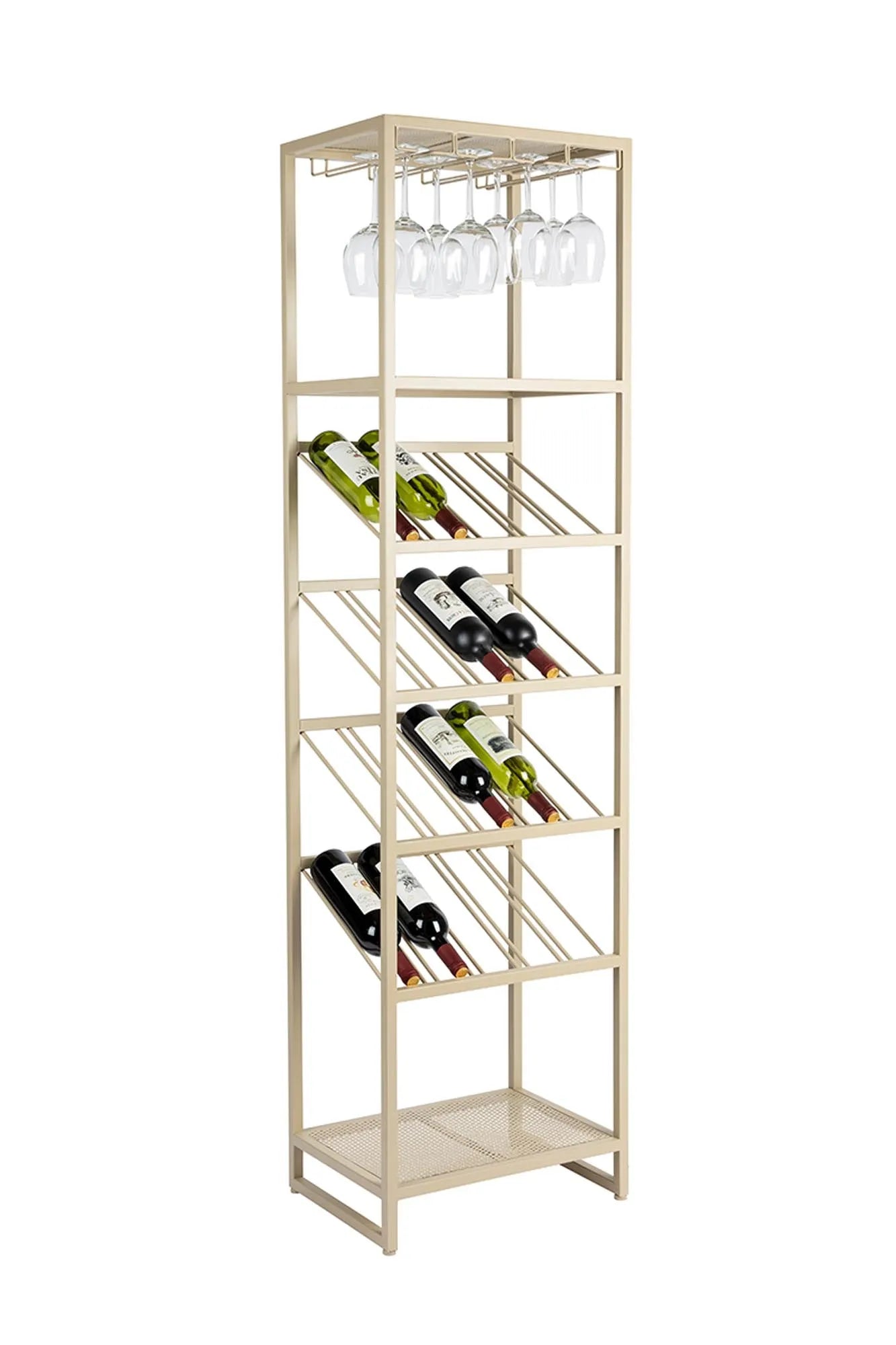 Elegantes Zuiver Cantor S Weinregal für 12 Flaschen, kompakt.