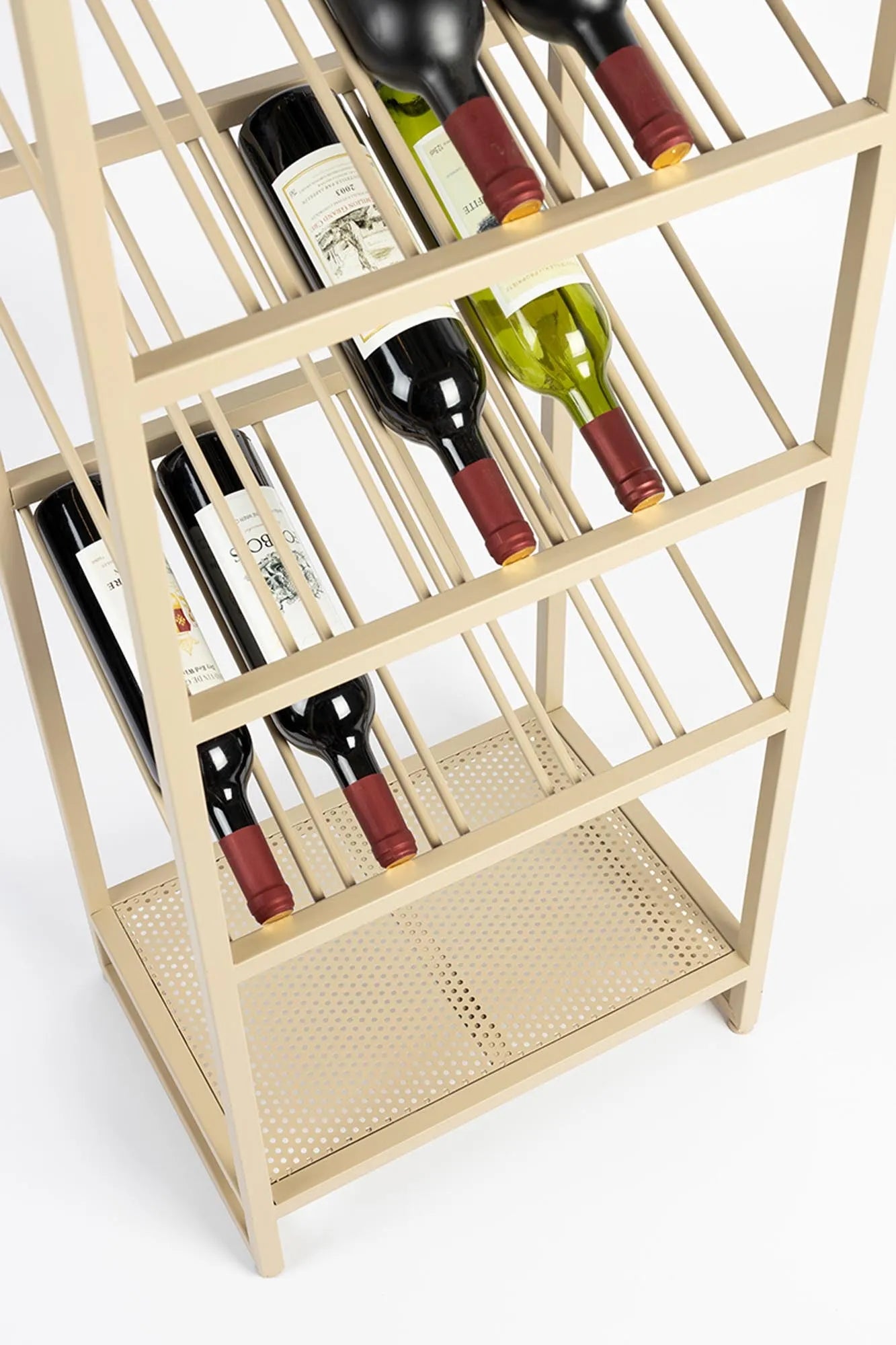 Modernes Zuiver Cantor S Weinregal für 12 Flaschen, platzsparend.