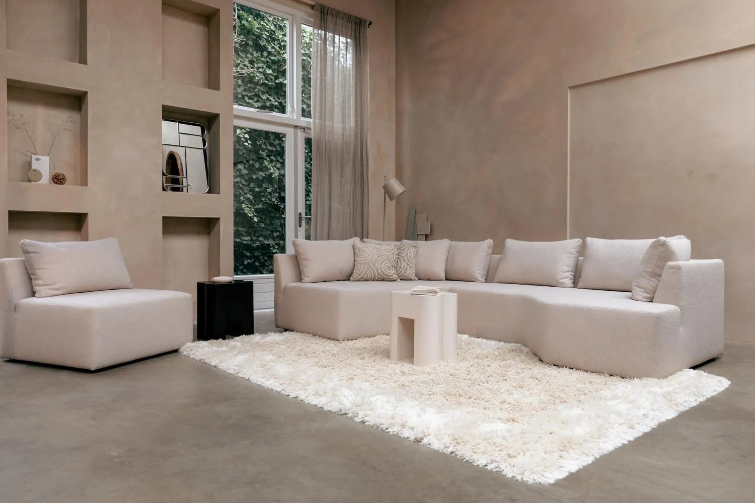 Modernes Prosper Sofa Left von Zuiver für stilvolle Wohnzimmer.