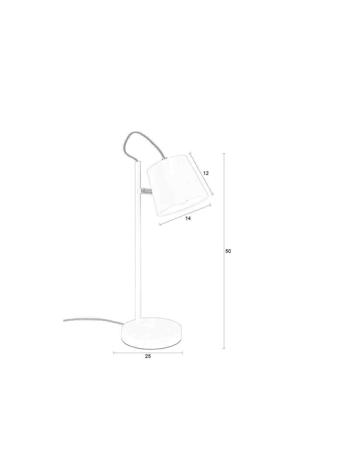 Stilvolle Zuiver Tischlampe mit innovativem Schnallenkopf-Design.