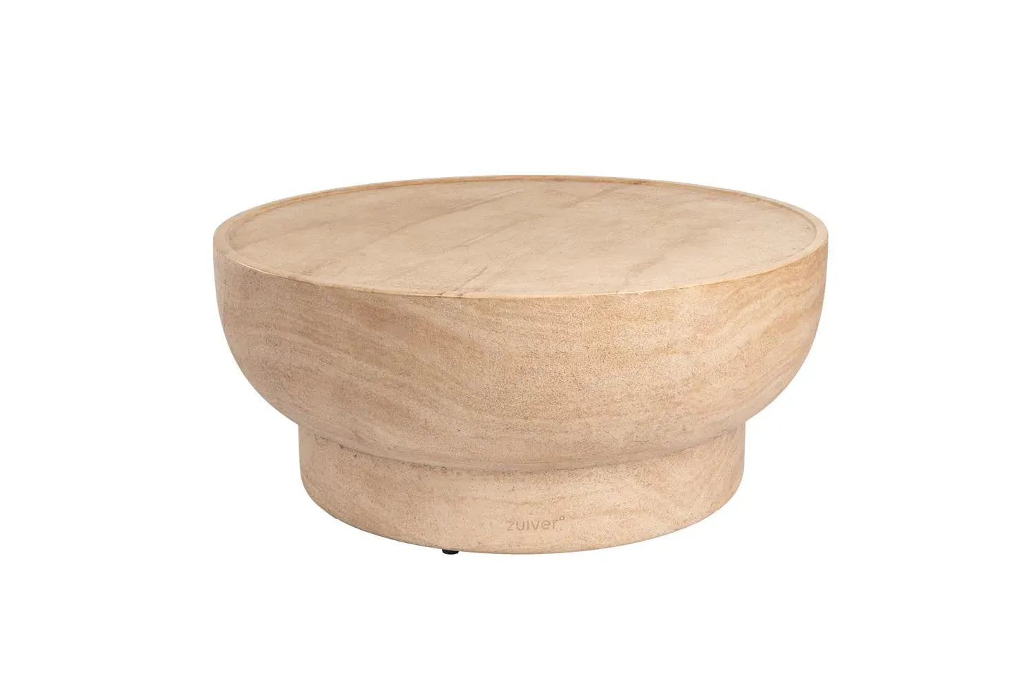 Runder Couchtisch von Zuiver: Eleganz durch echten Travertin, minimalistisch und einzigartig. Verleiht jedem Raum zeitlosen Charme.