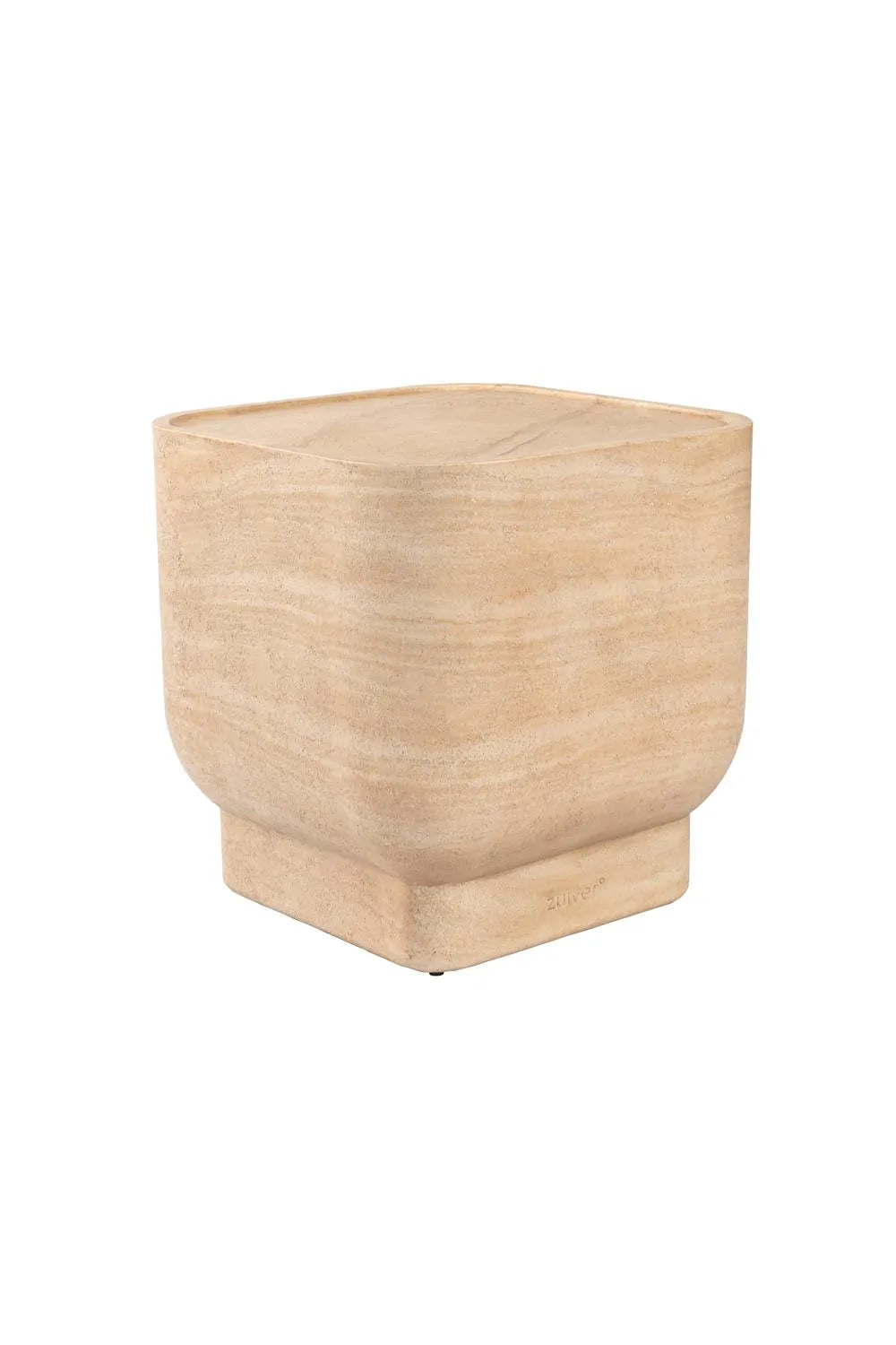 Luxuriöser Zuiver Beistelltisch, quadratisch, aus edlem Holz gefertigt.