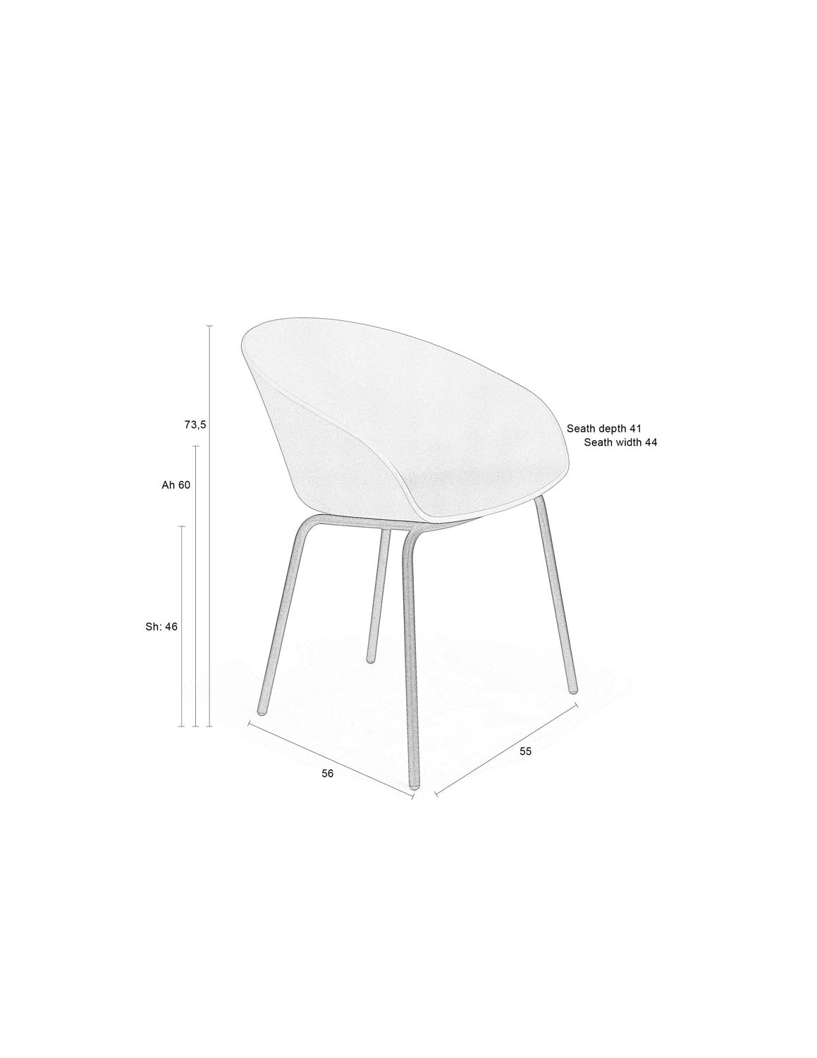 Eleganter Zuiver Void Sessel: Latte Brown für stilvolle Entspannung.