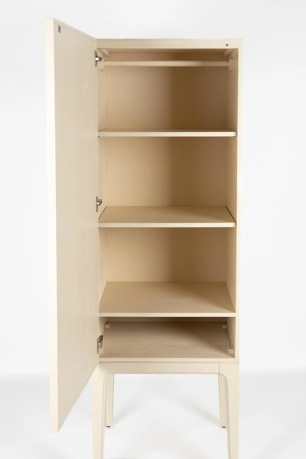 Moderner Zuiver June Schrank mit Eichenholz und Metallrahmen.