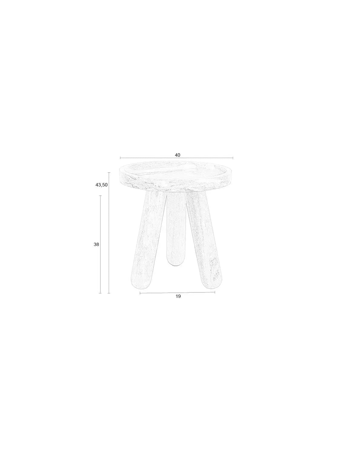Eleganter Zuiver Beistelltisch mit Marmor und modernem Design.