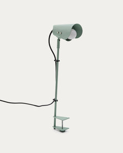 Schreibtischlampe mit Klemme Jula aus grünem Metall